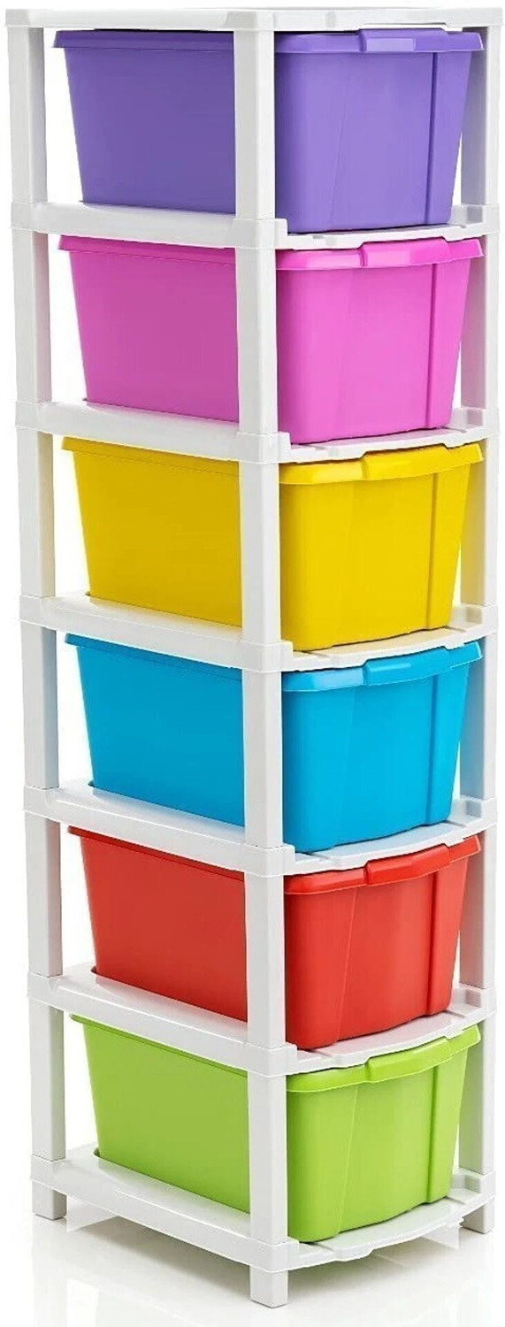 Image of TOOBIL 6 Compartments PLASTIC Chest of Drawers