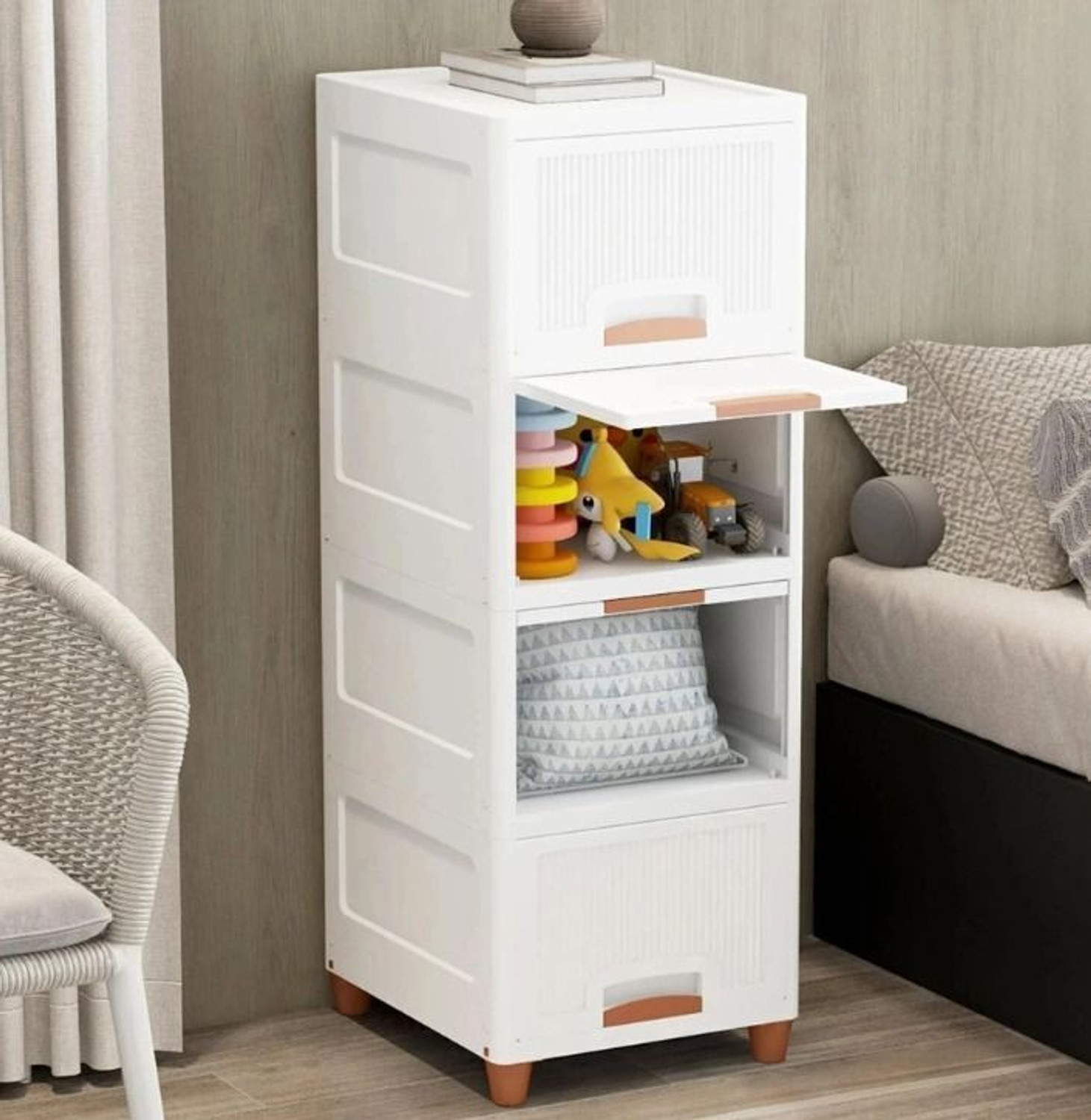 Image of PRAYOMA ENTERPRISE 4 Compartments PLASTIC floor mount