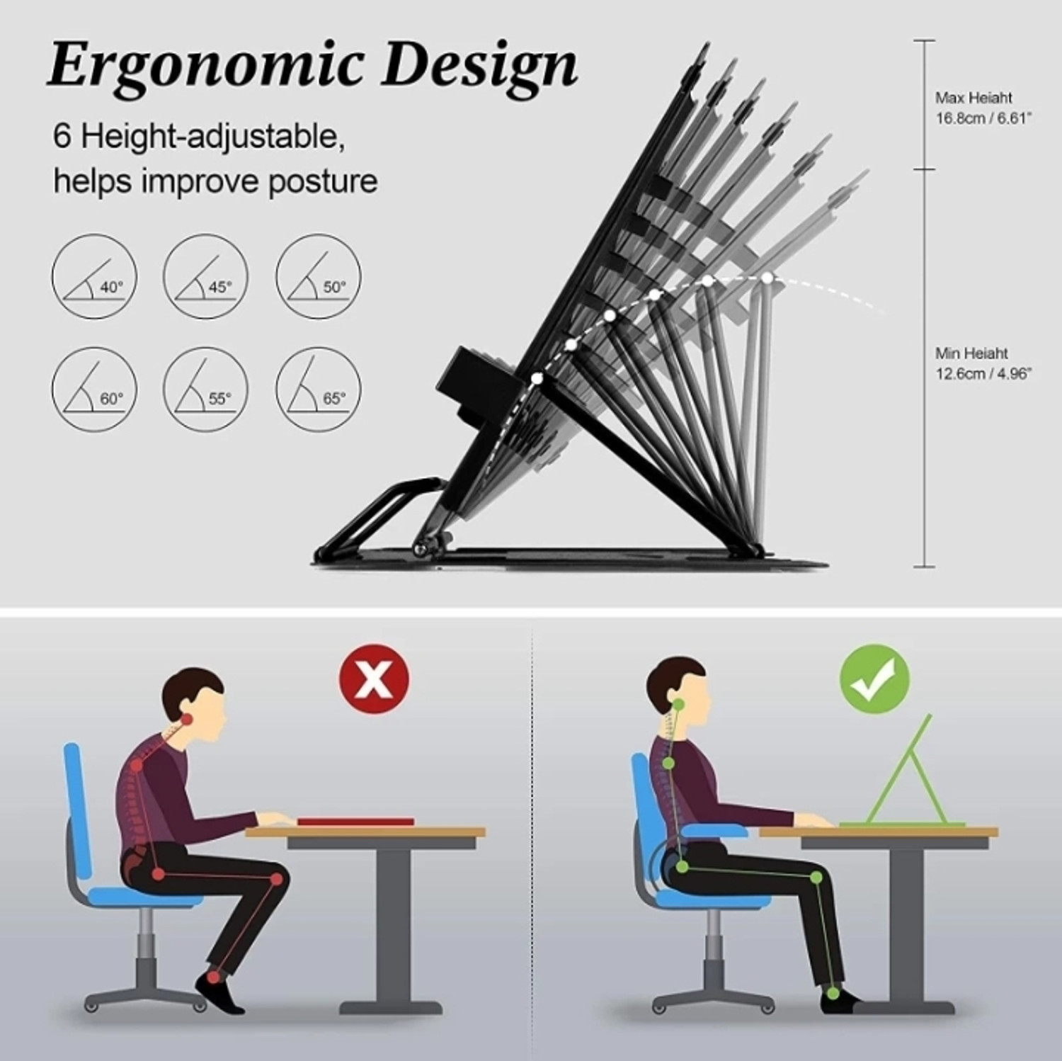 Image of STANCRAY 1 Compartments Metal Book Stand