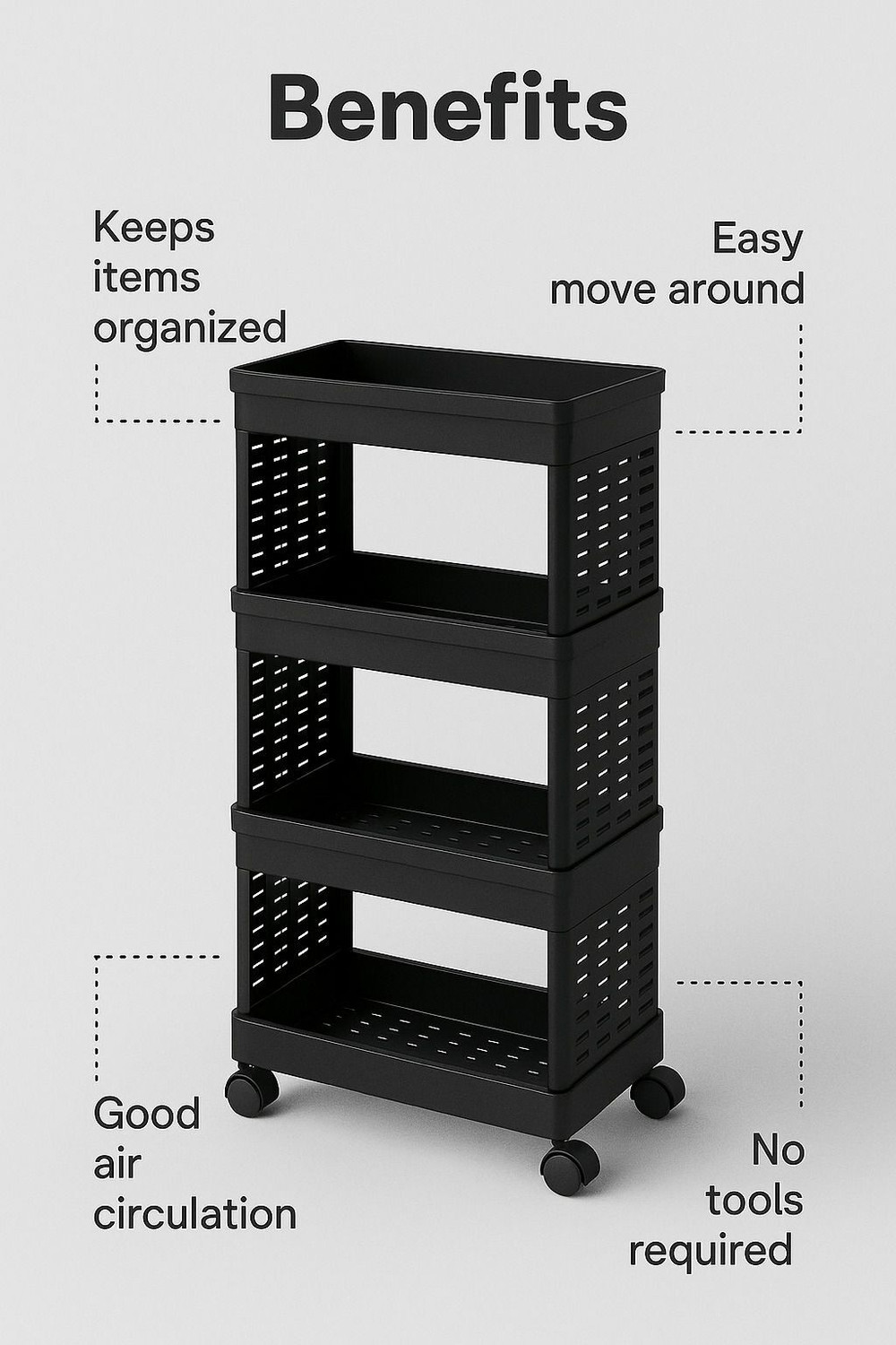 Image of MAXTID 4 Compartments Plastic PP