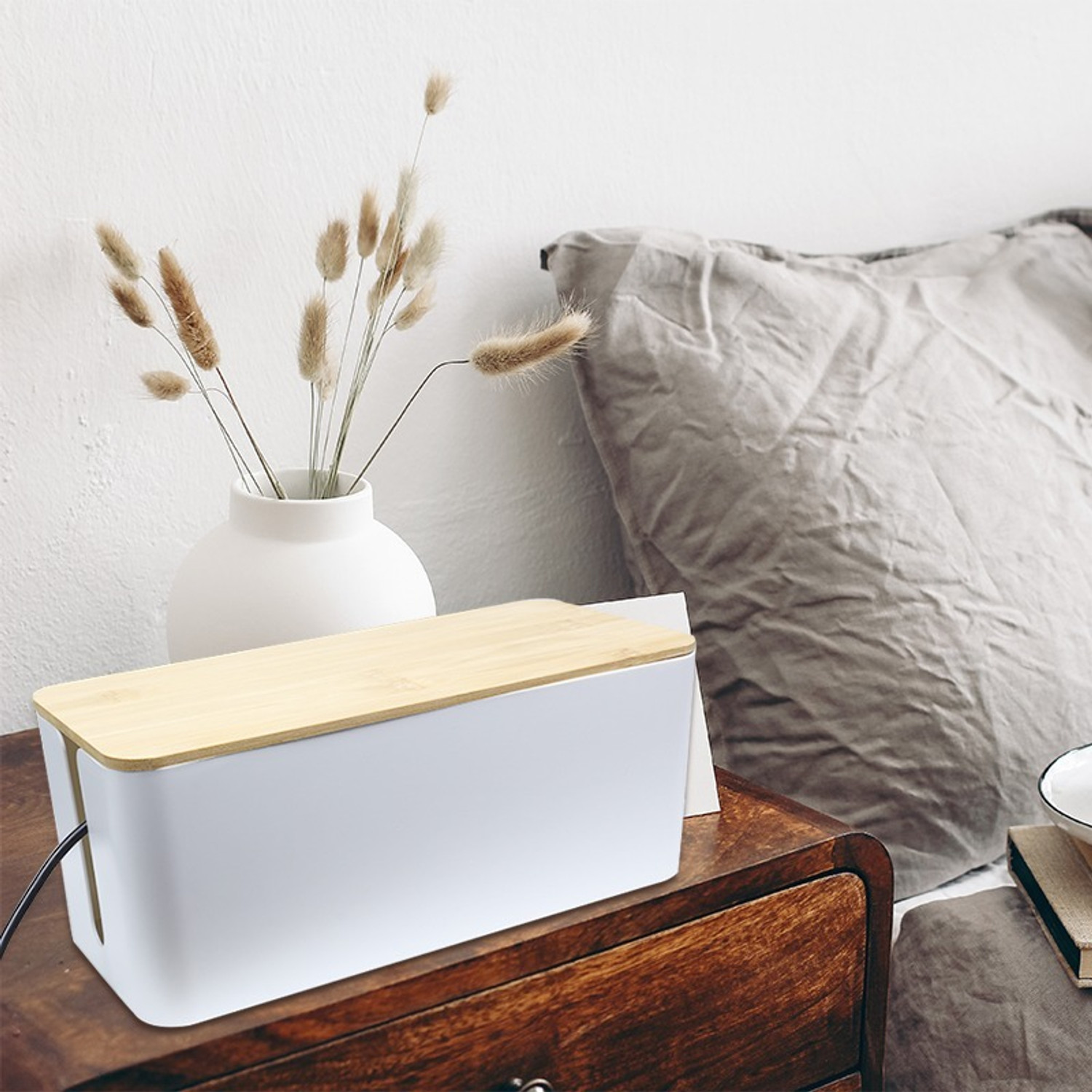 Image of tipakaa 1 Compartments plastic desk organizer (White)