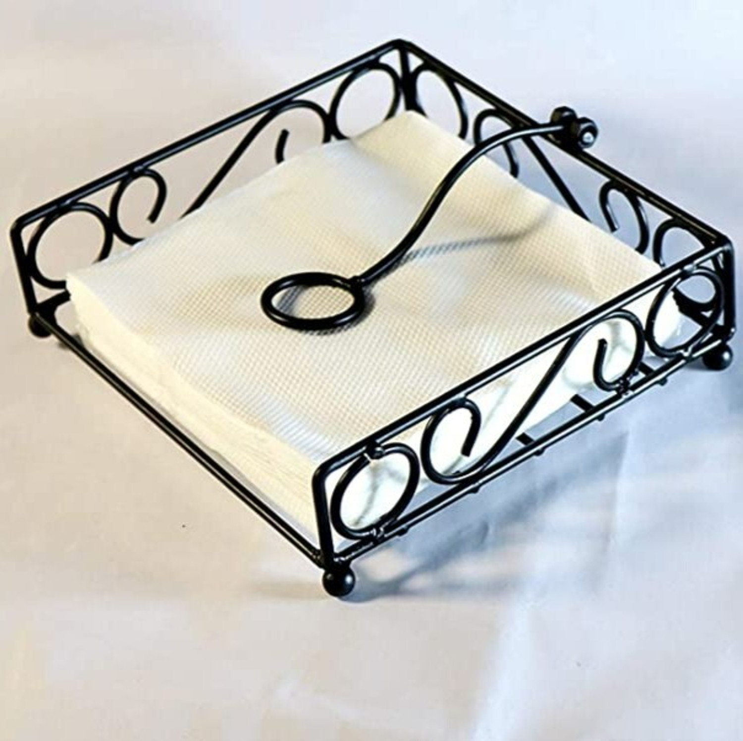 Image of HiraWoodArt 0 Compartments iron Napkin Stand