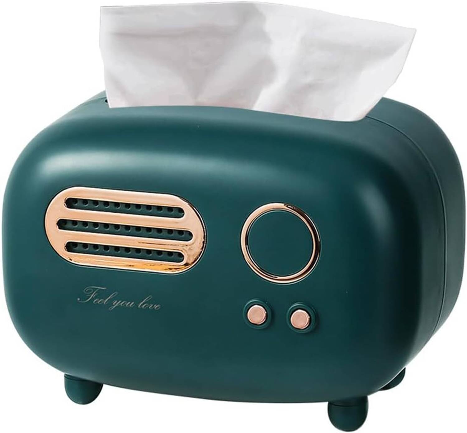 INKULTURE 1 Compartment Plastic Tissue Box Holder