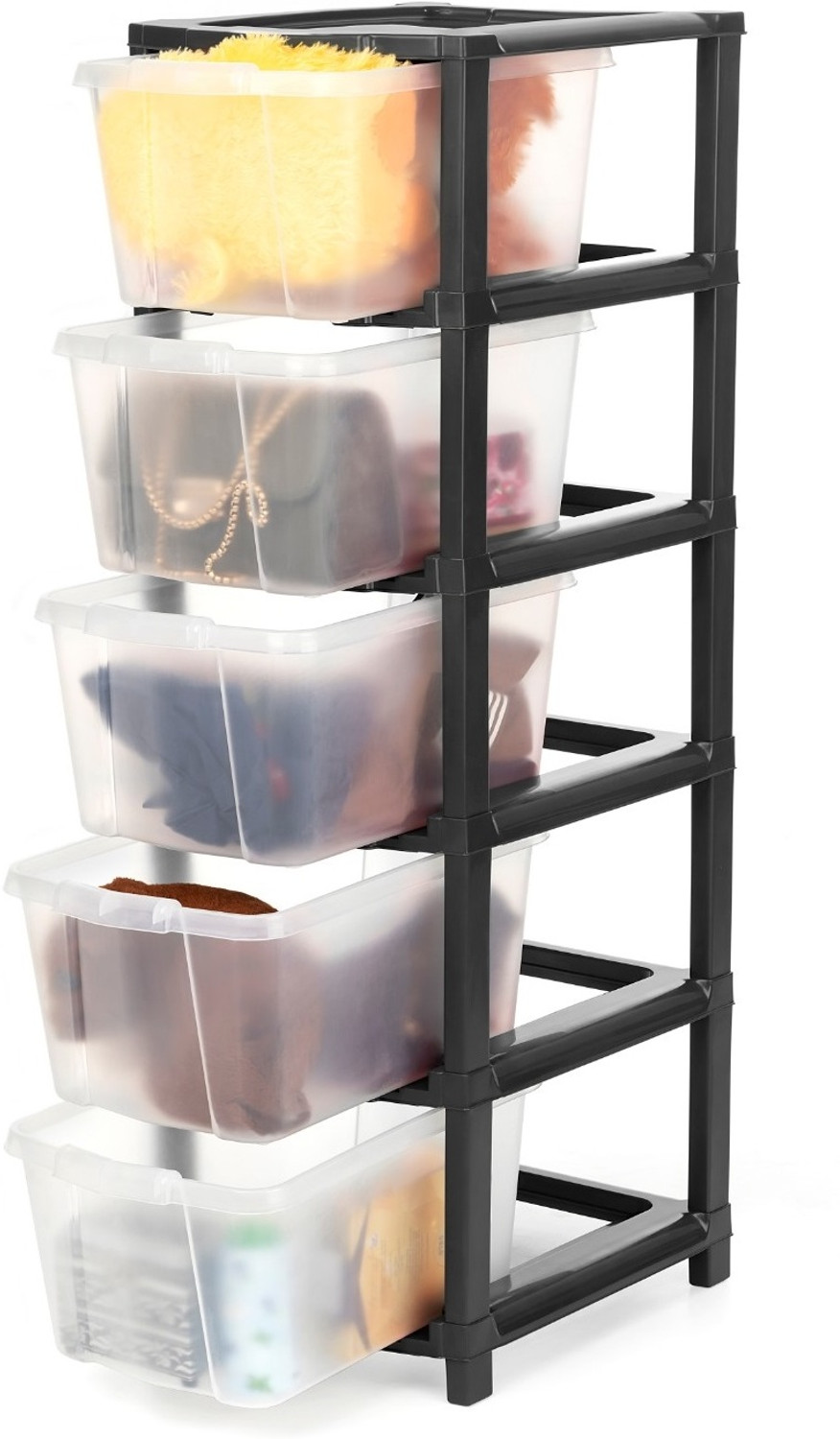 Image of ELIGHTWAY MART Plastic Open Book Shelf
