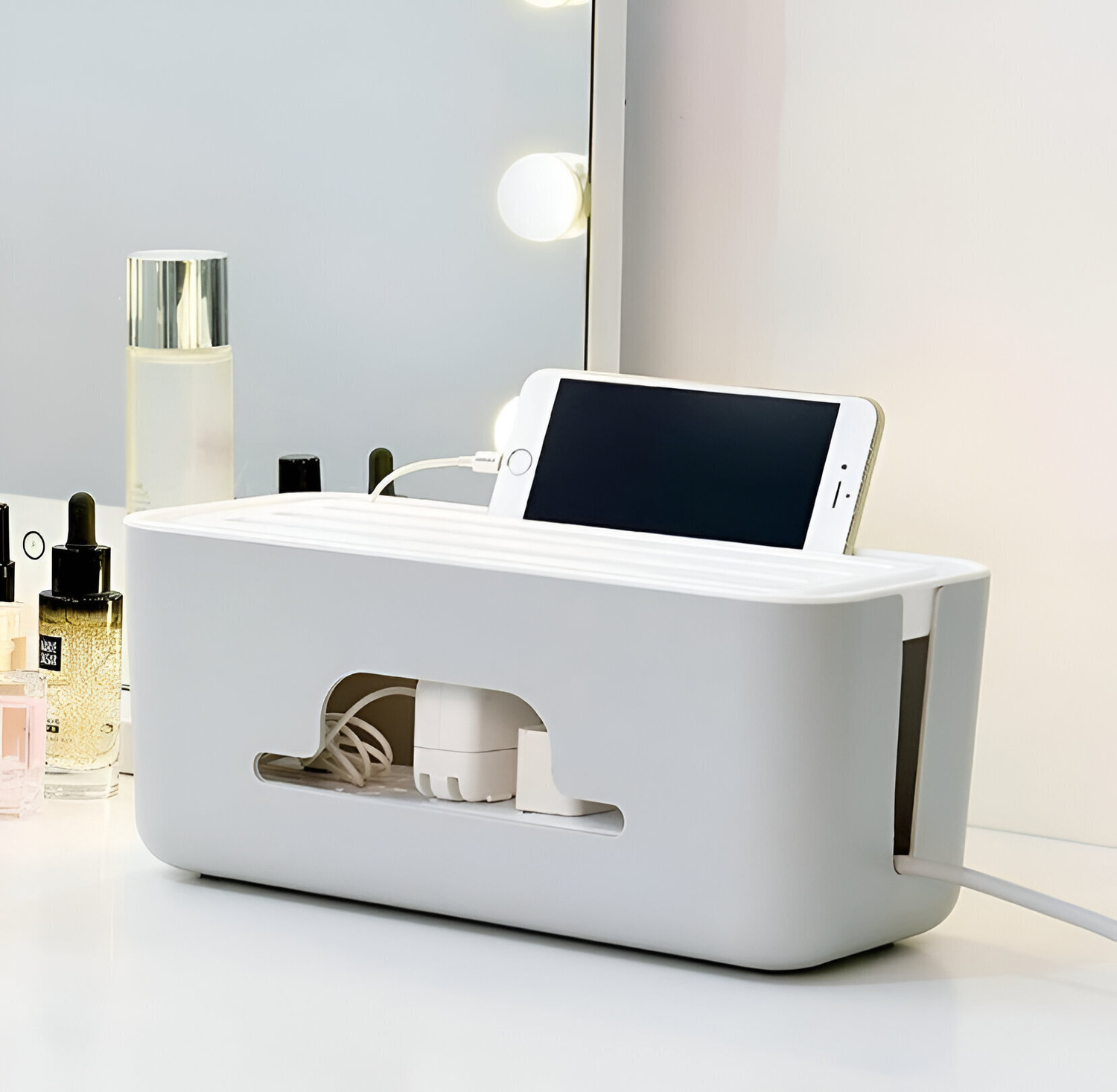 Image of Dwarkesh Enterpise 1 Compartments Plastic Cable Organizer Box
