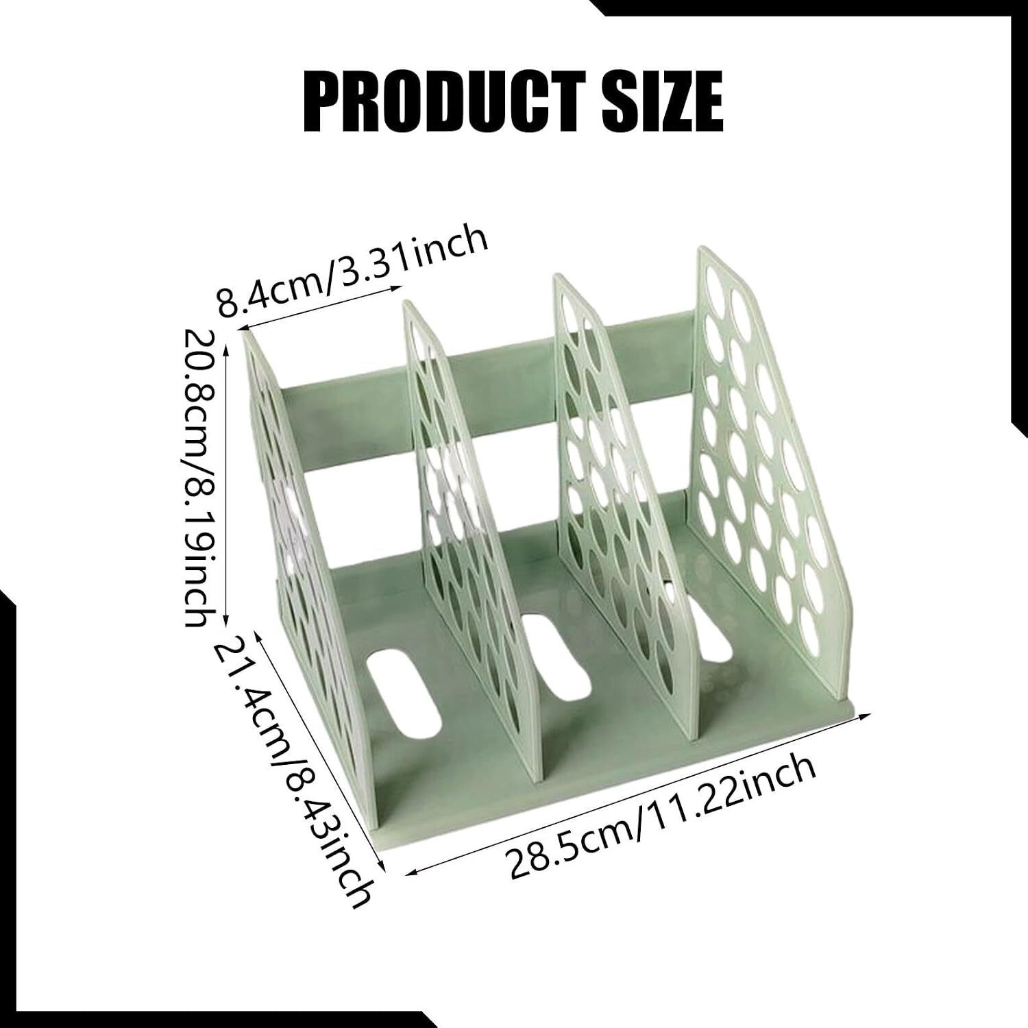 Image of Pal Enterprise 3 Compartments Plastic File Rack