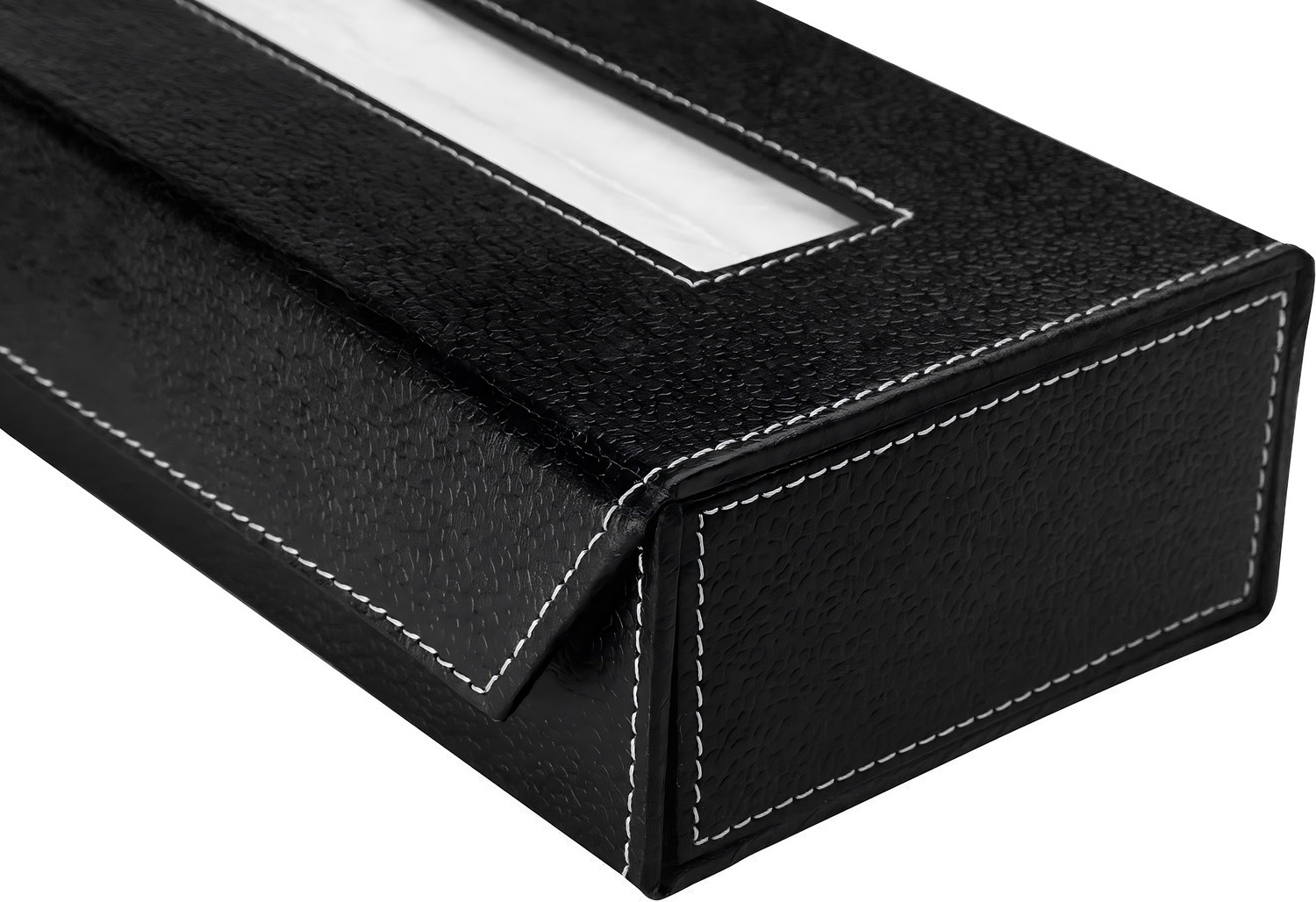 Image of tinytoyz 1 Compartments Tissue Box Holder with 100 Pulls Cotton Rags Tissue for Office Desks,Cars & Home TISSUE PAPER HOLDER