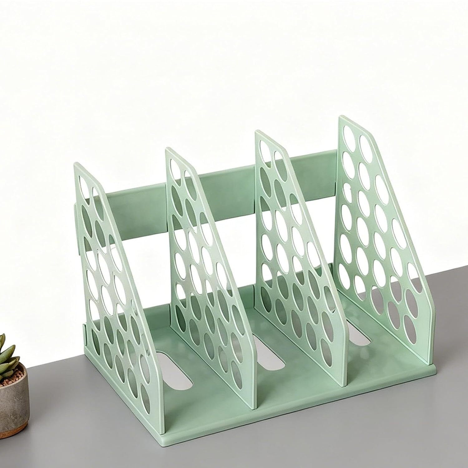 Image of Pal Enterprise 3 Compartments Plastic File Rack
