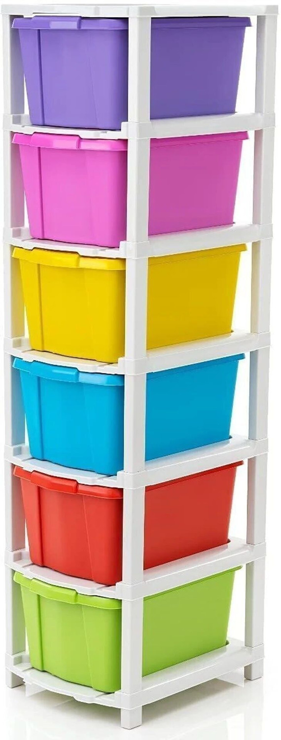 Image of TOOBIL 6 Compartments PLASTIC Chest of Drawers