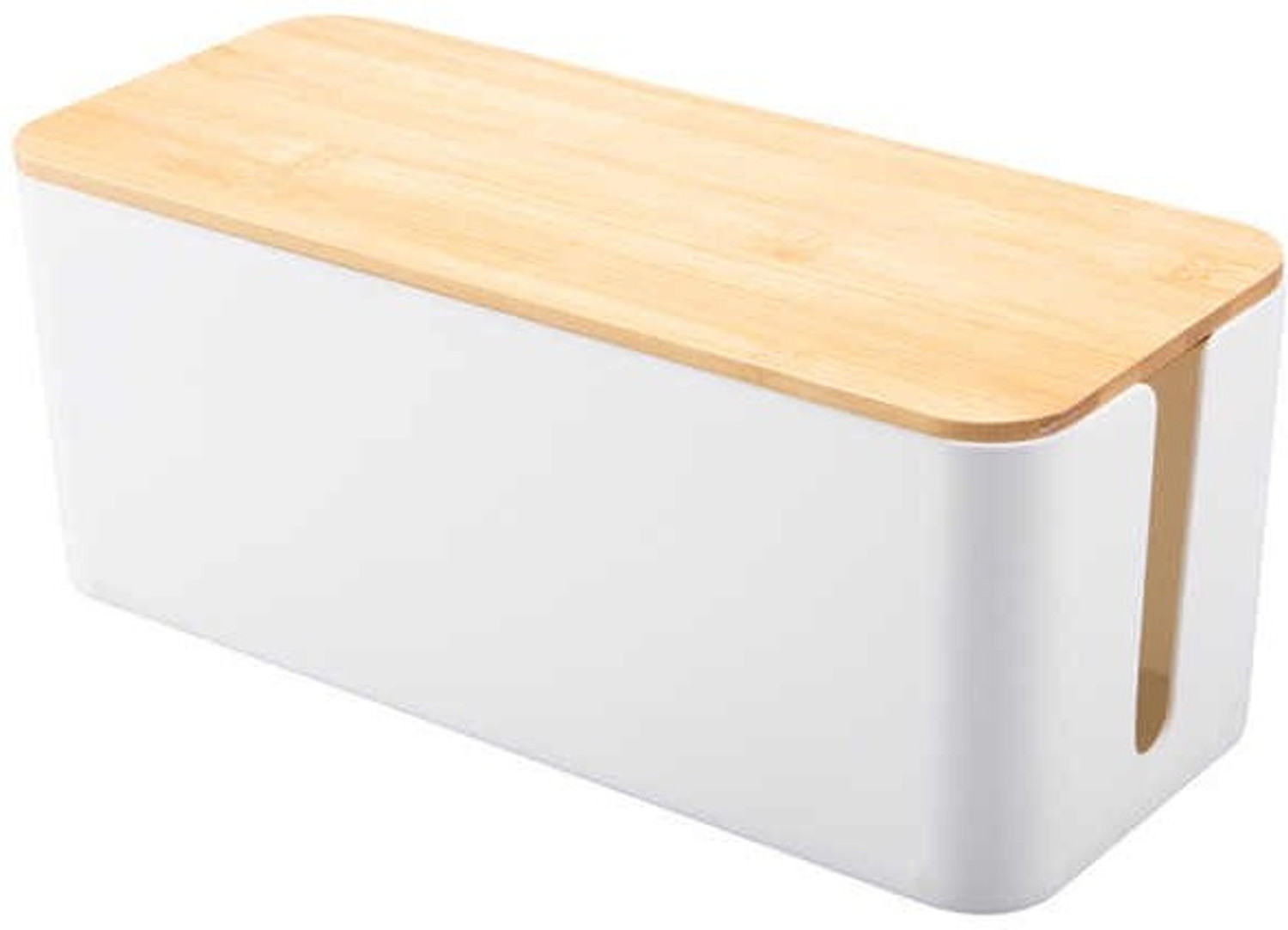 Image of tipakaa 1 Compartments plastic desk organizer (White)