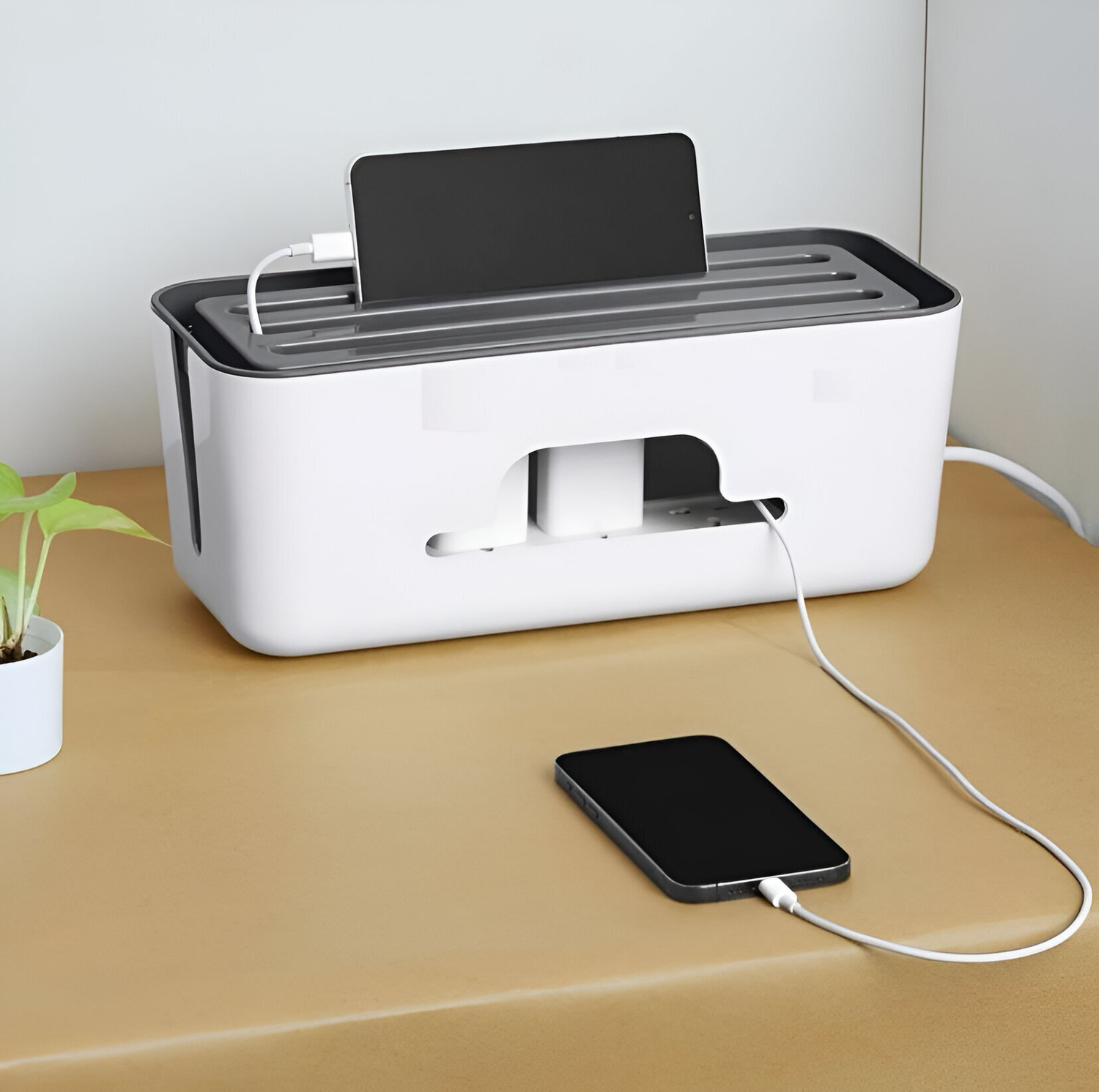 Image of Dwarkesh Enterpise 1 Compartments Plastic Cable Organizer Box