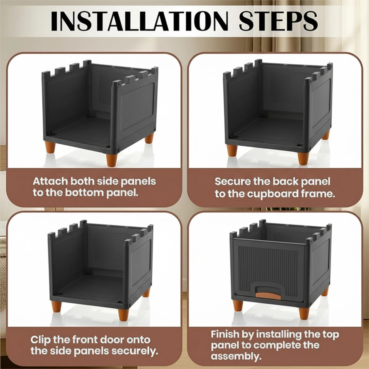 Image of HUMBLE KART 6 LAYER Collapsible Wardrobe. PP Collapsible Wardrobe