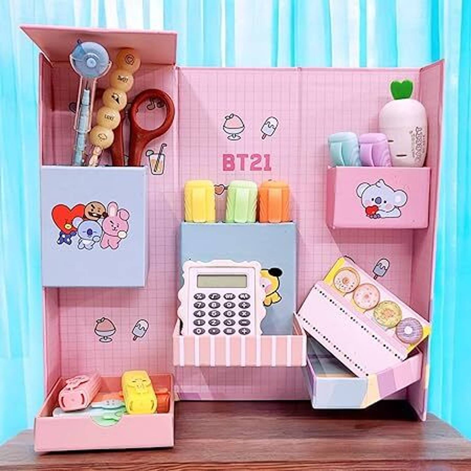 bts Officeグッズ Flipkart.com | Tera13 6 Compartments Resin BTS Themed Pencil Case