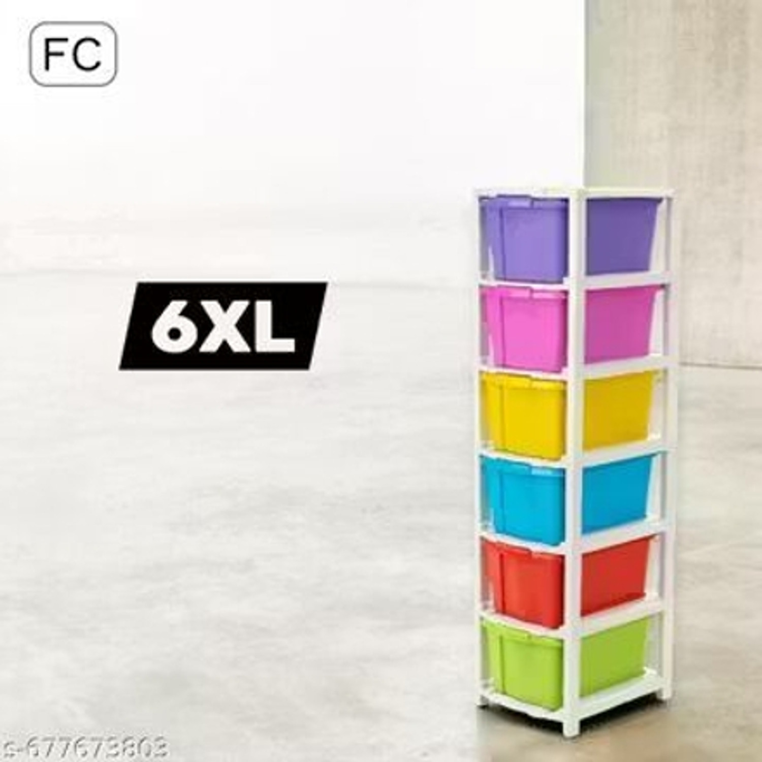 Image of TOOBIL 6 Compartments PLASTIC Chest of Drawers
