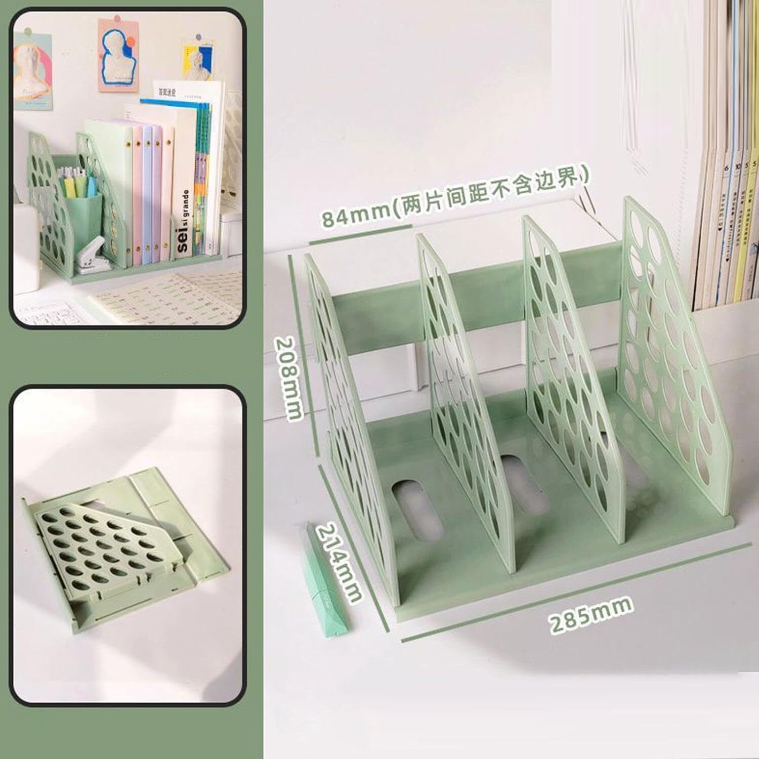 Image of Pal Enterprise 3 Compartments Plastic File Rack