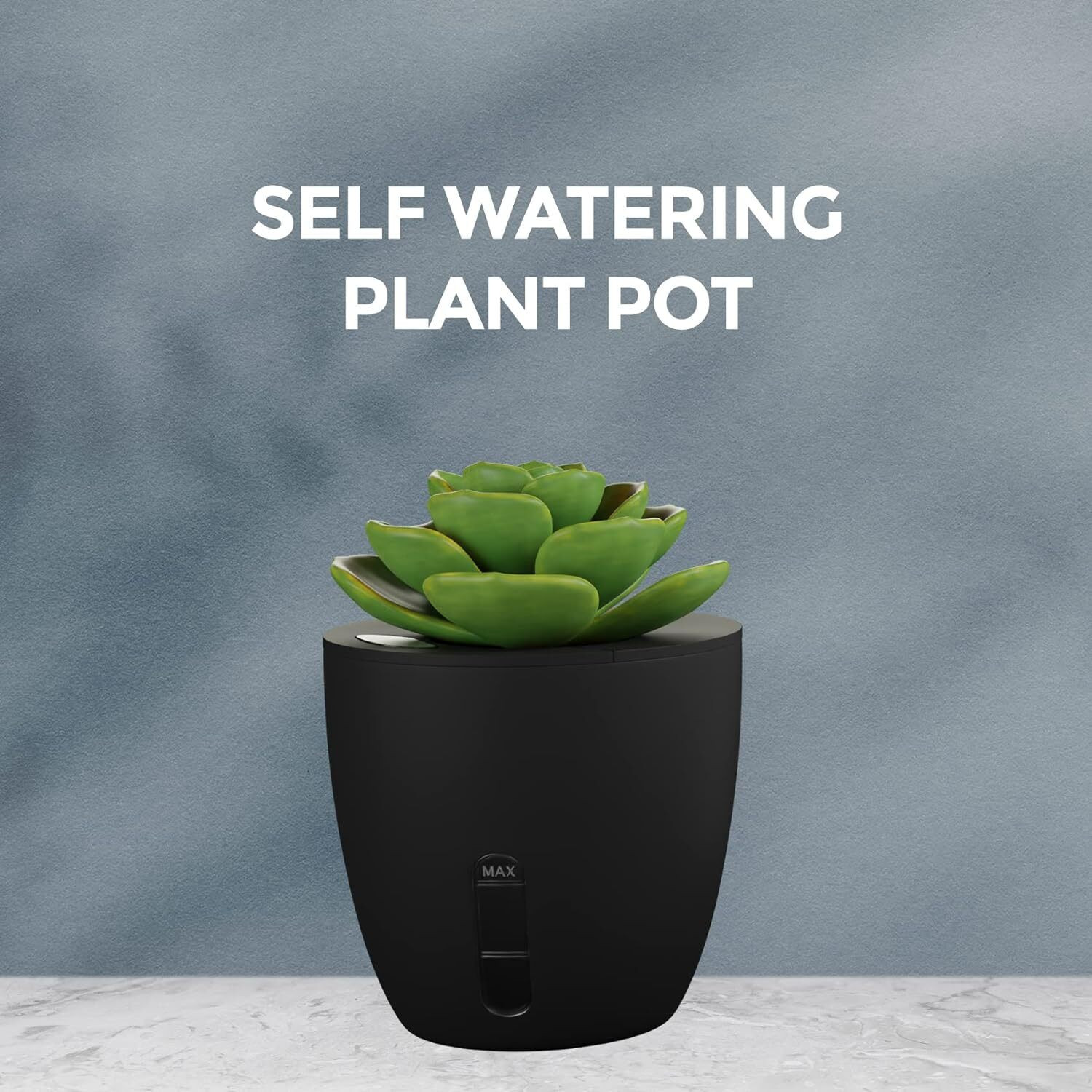 Image of everyday organisers 1 Compartments ABS Pen Stand For Study Table with Self Watering Plant Pot & Smartphone Holder