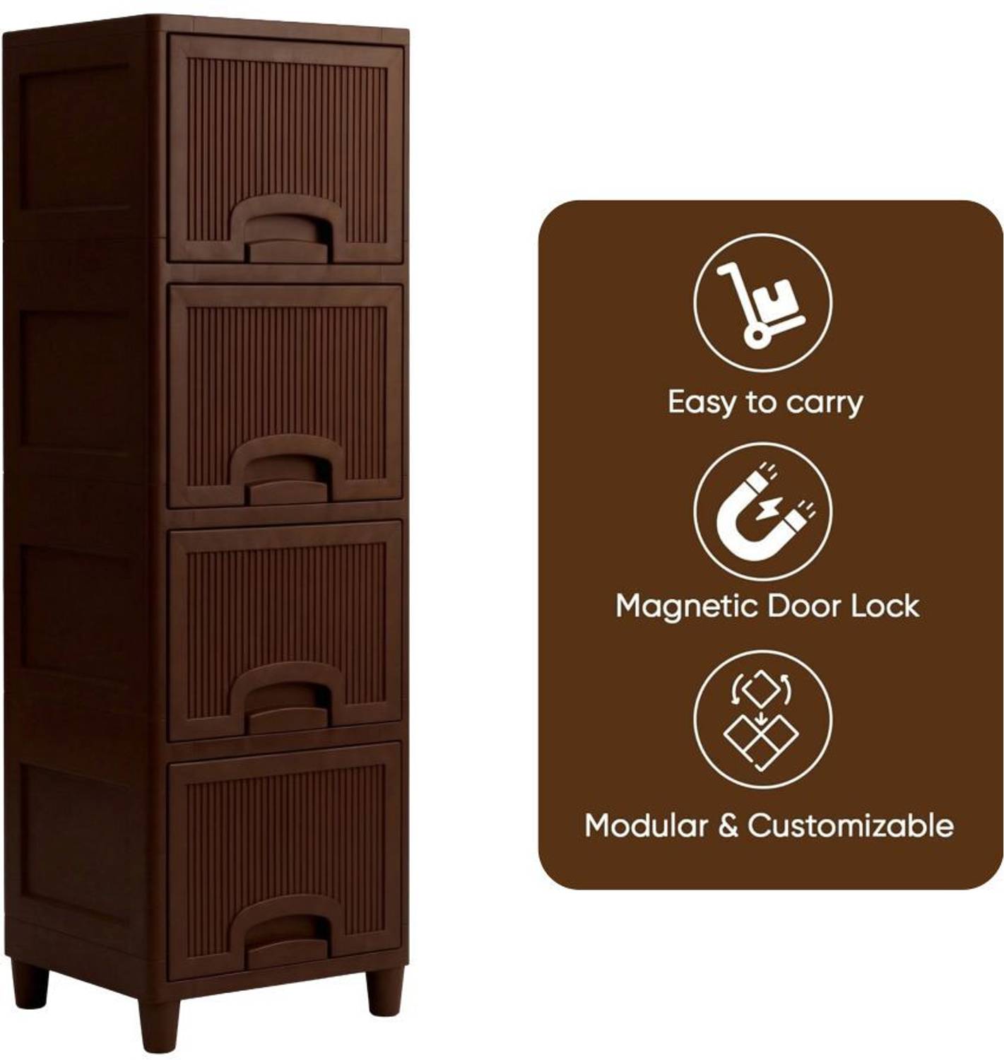 Surety 4 Compartment 4 Layer Drawer Storage - Image 5