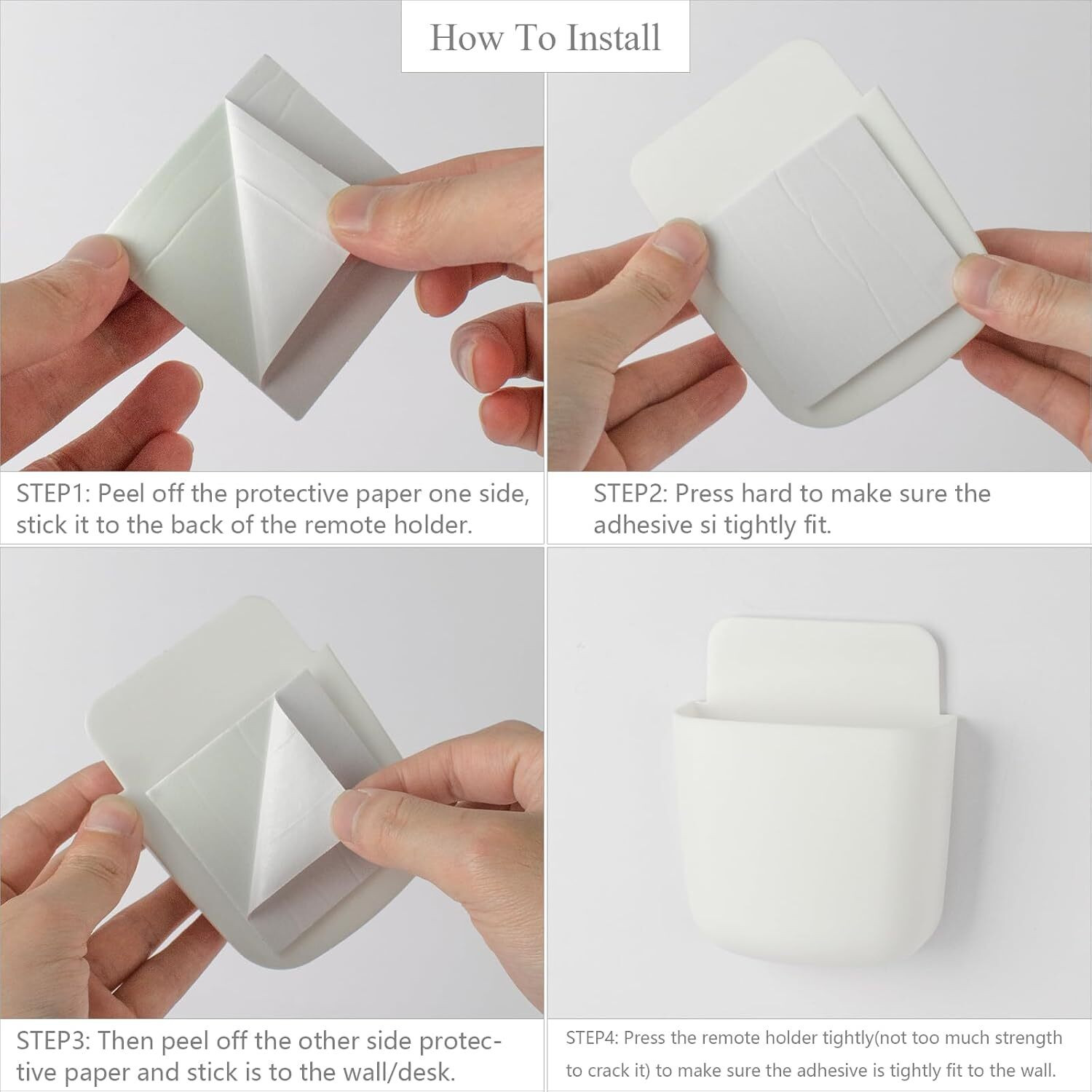 Image of RUJVEIMPEX 3 Compartments Plastic REMOTE HOLDER FOR WALL