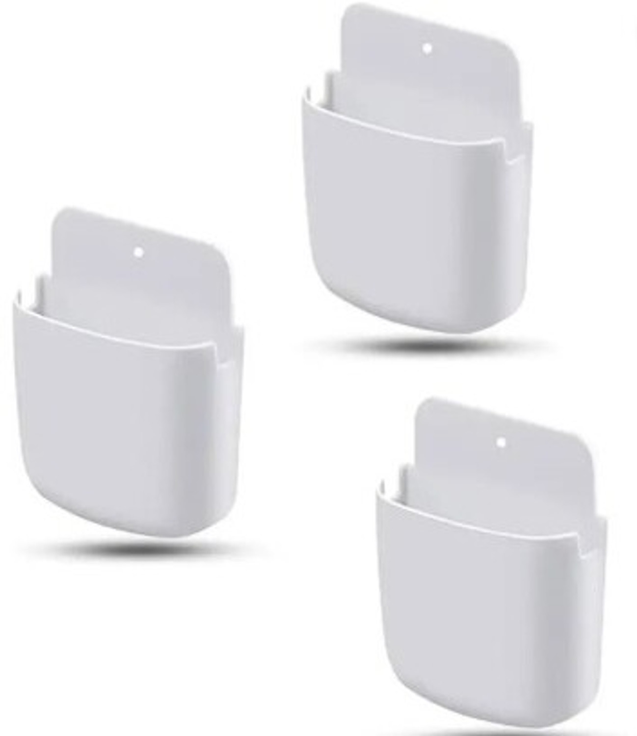 Image of RUJVEIMPEX 3 Compartments Plastic REMOTE HOLDER FOR WALL