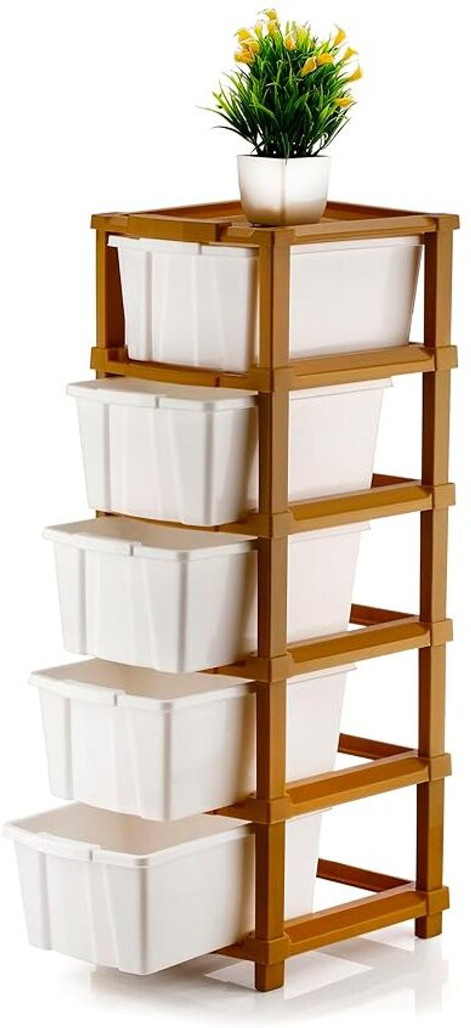 Image of TOOBIL 5 Compartments PLASTIC Chest of Drawers