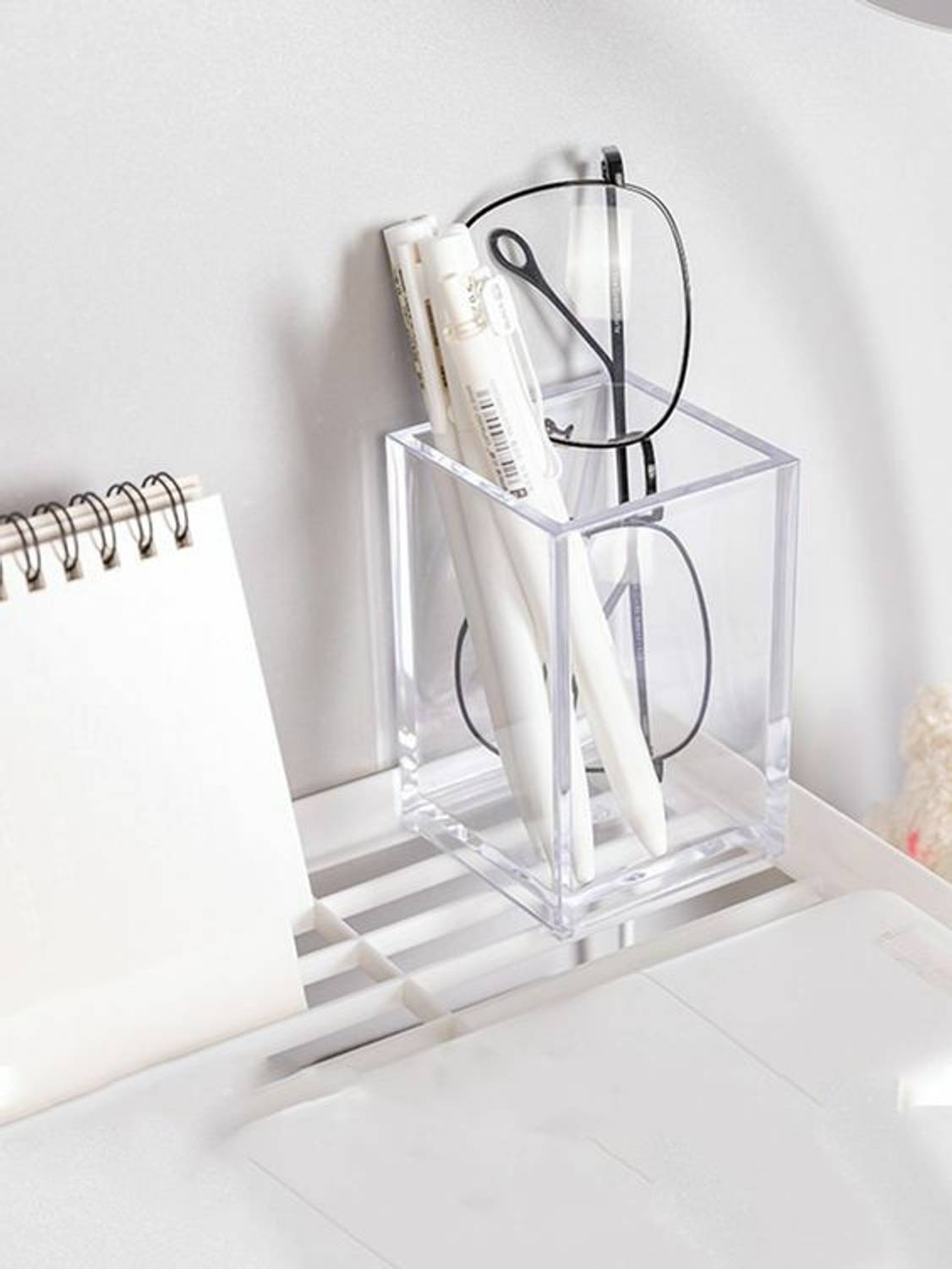 BARCROCK 1 Compartments Acrylic Pen Holder