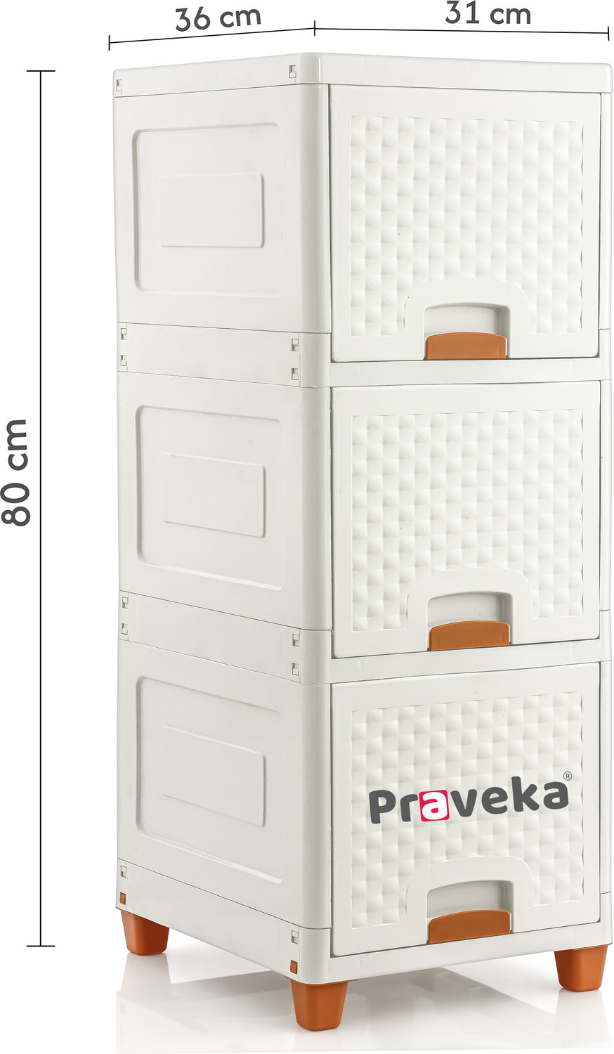 Image of Praveka Plastic Free Standing Cabinet