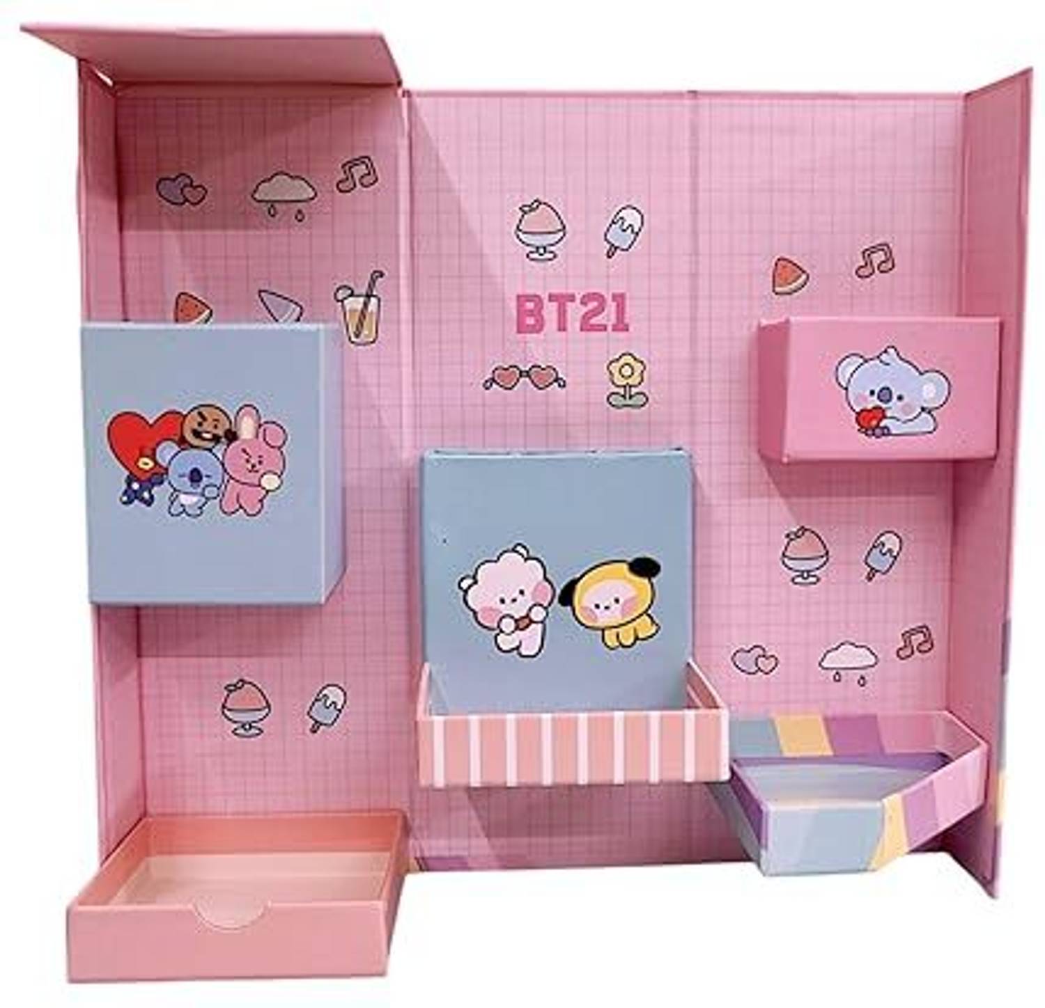 Flipkart.com | Tera13 6 Compartments Resin BTS Themed Pencil Case