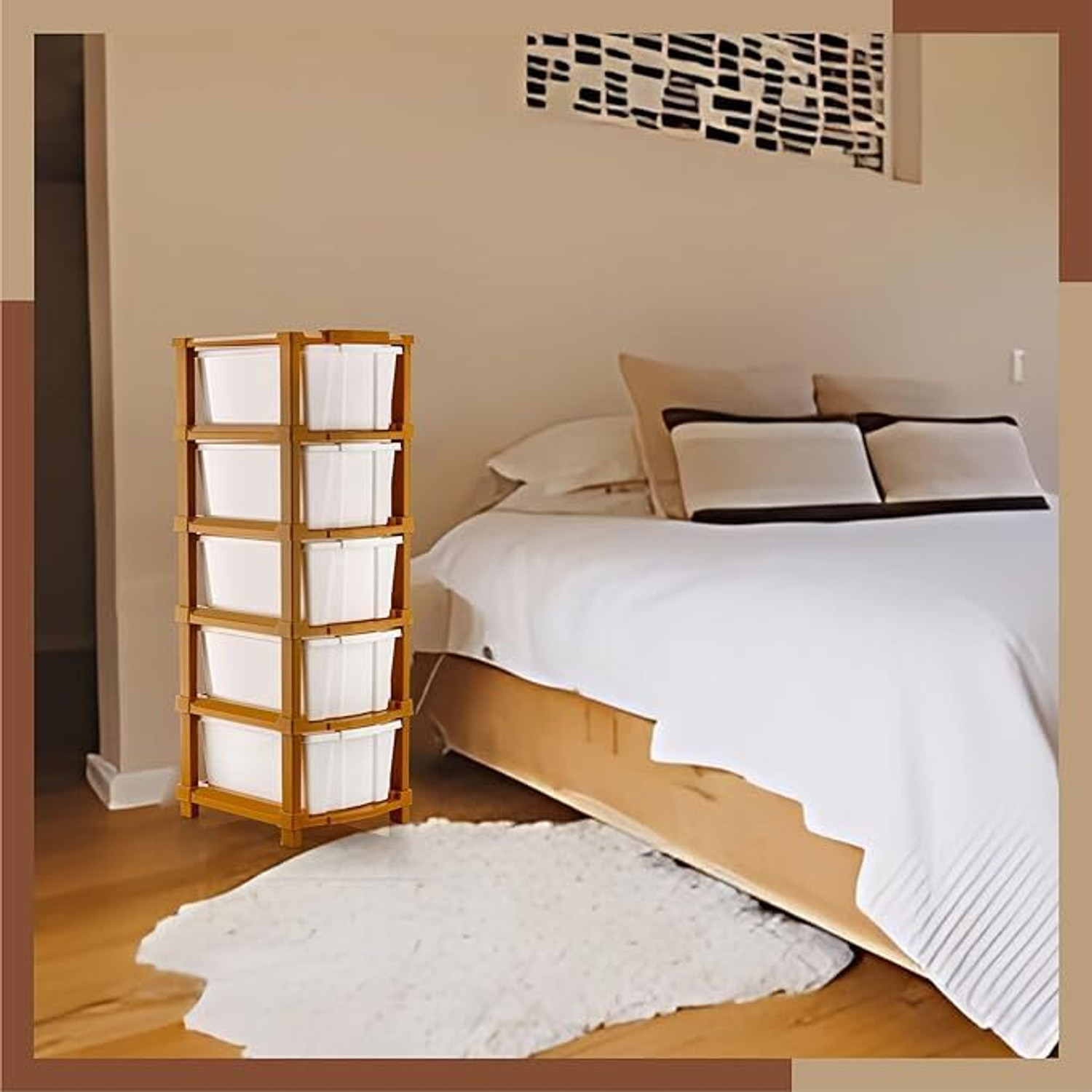 Image of TOOBIL 5 Compartments PLASTIC Chest of Drawers