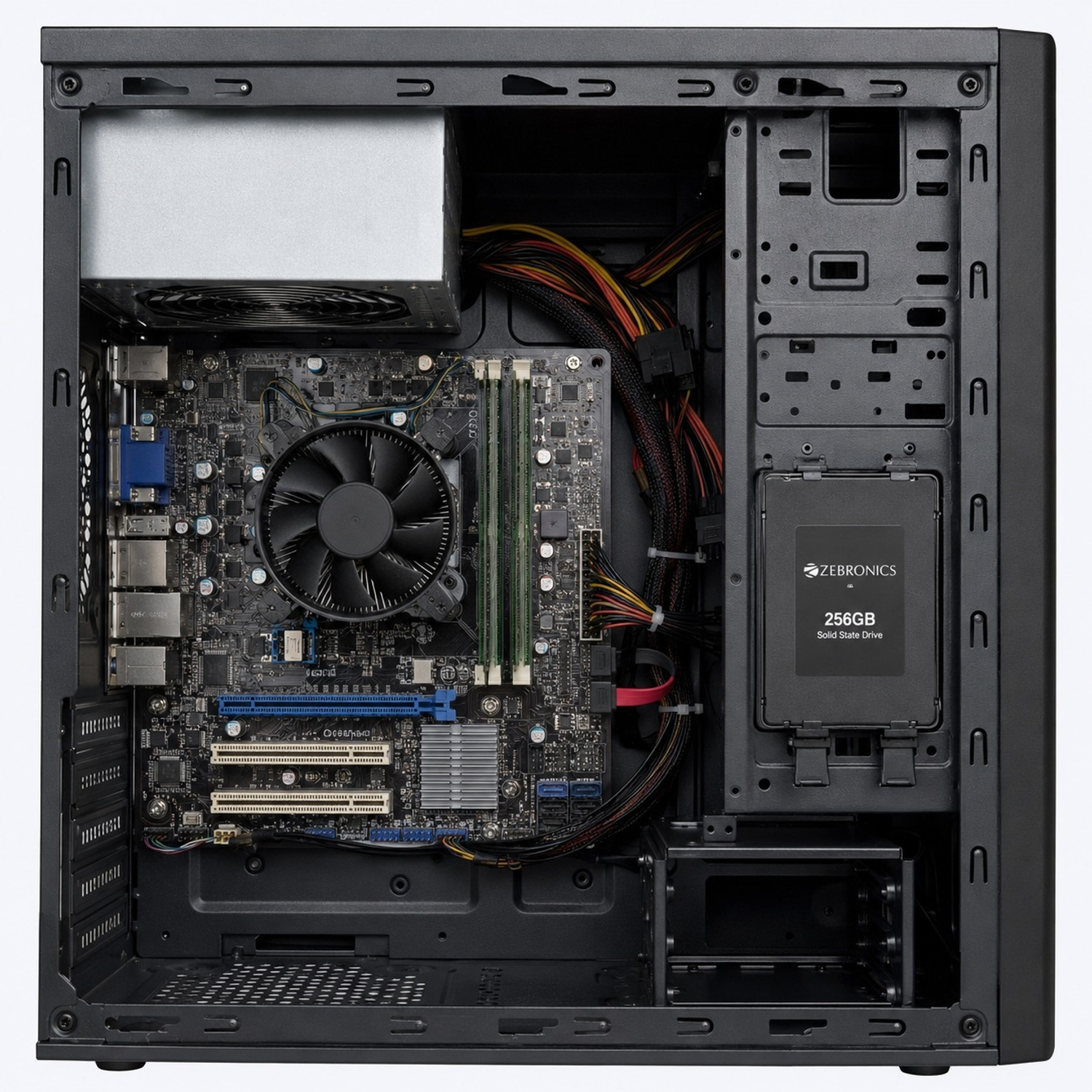 Image of ZEBRONICS Core i3 (2nd Gen) (8 GB / 256 GB / Windows 10) Assembled Desktop Computer