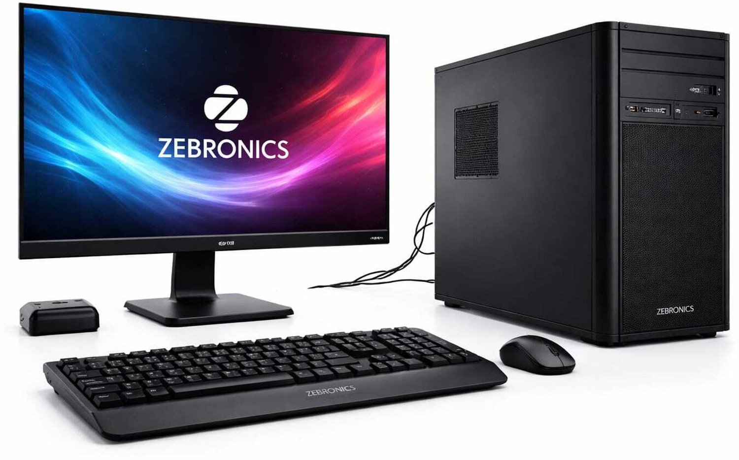 Image of ZEBRONICS Intel Core i5 12th Gen - (16 GB /512 GB SSD /Windows 11 Home) WITH LED, GAMING KEYBOARD MOUSE AND WIFI DONGEL Handheld Gaming PC