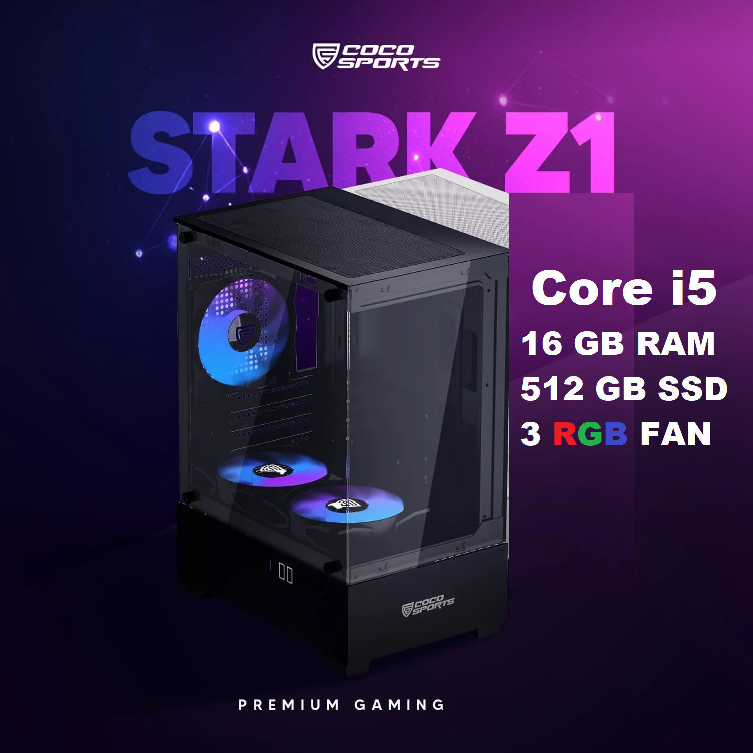Image of DZAB Intel Core i5 (16 GB / 512 GB / Windows 11) Assembled Desktop Computer
