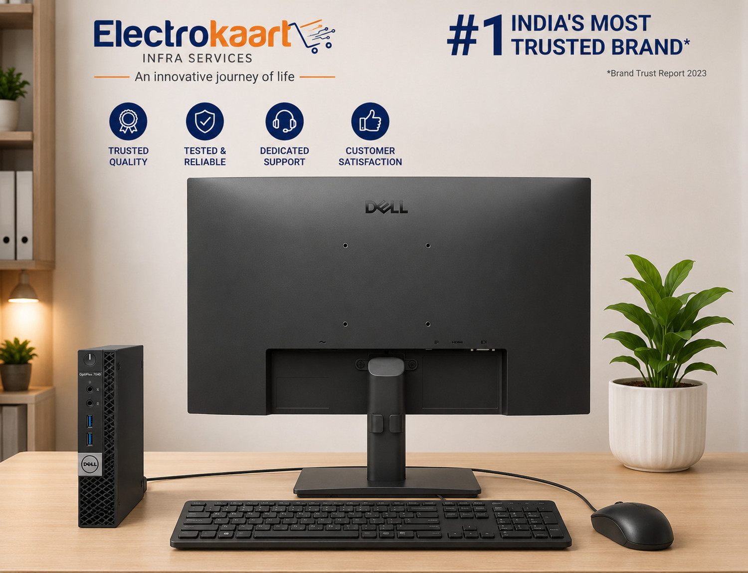 Image of DELL Intel Core i5 (8 GB / 256 GB / Windows 11) Assembled Desktop Computer