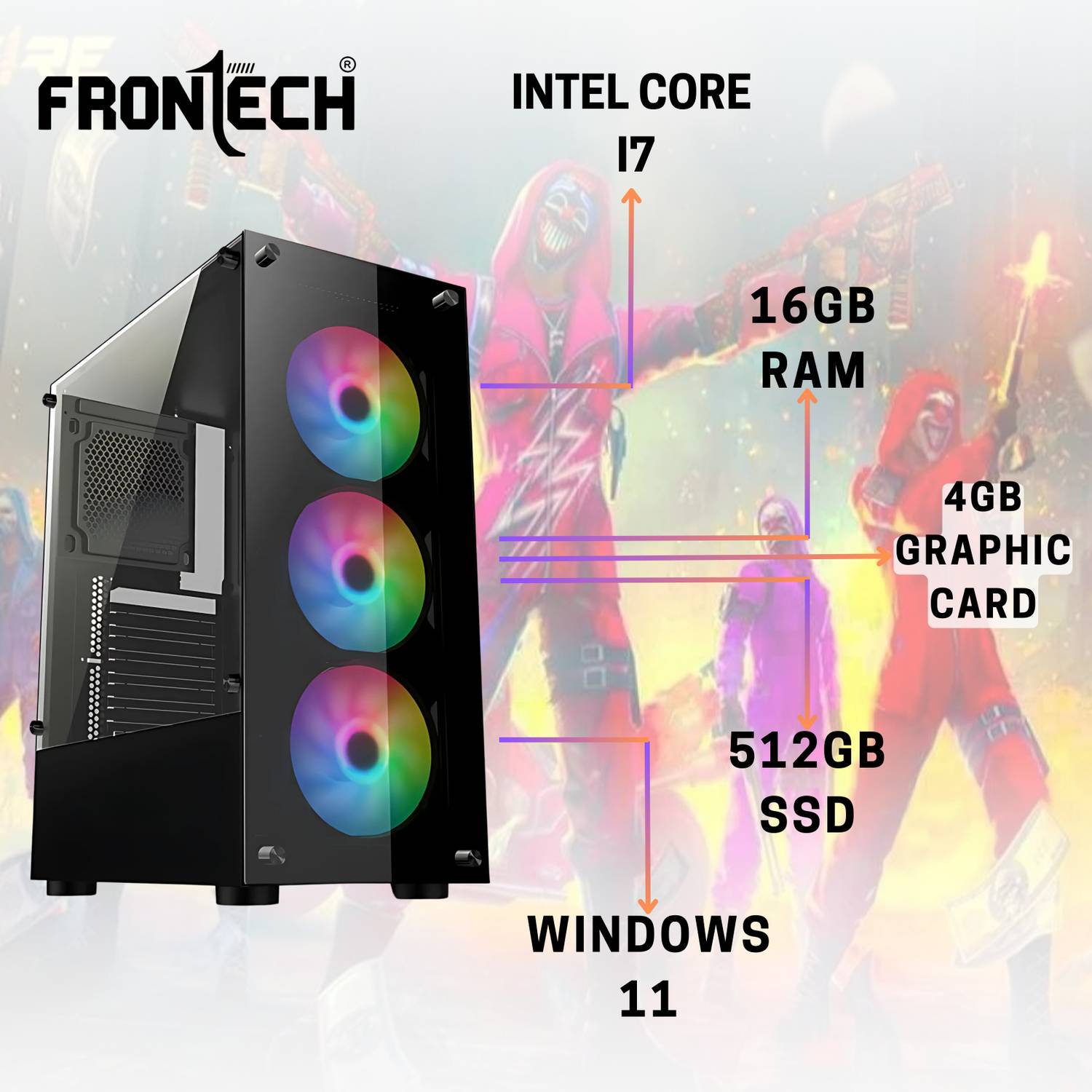 LAKHOTIA Gaming PC Core i7 16GB 512GB - Image 2
