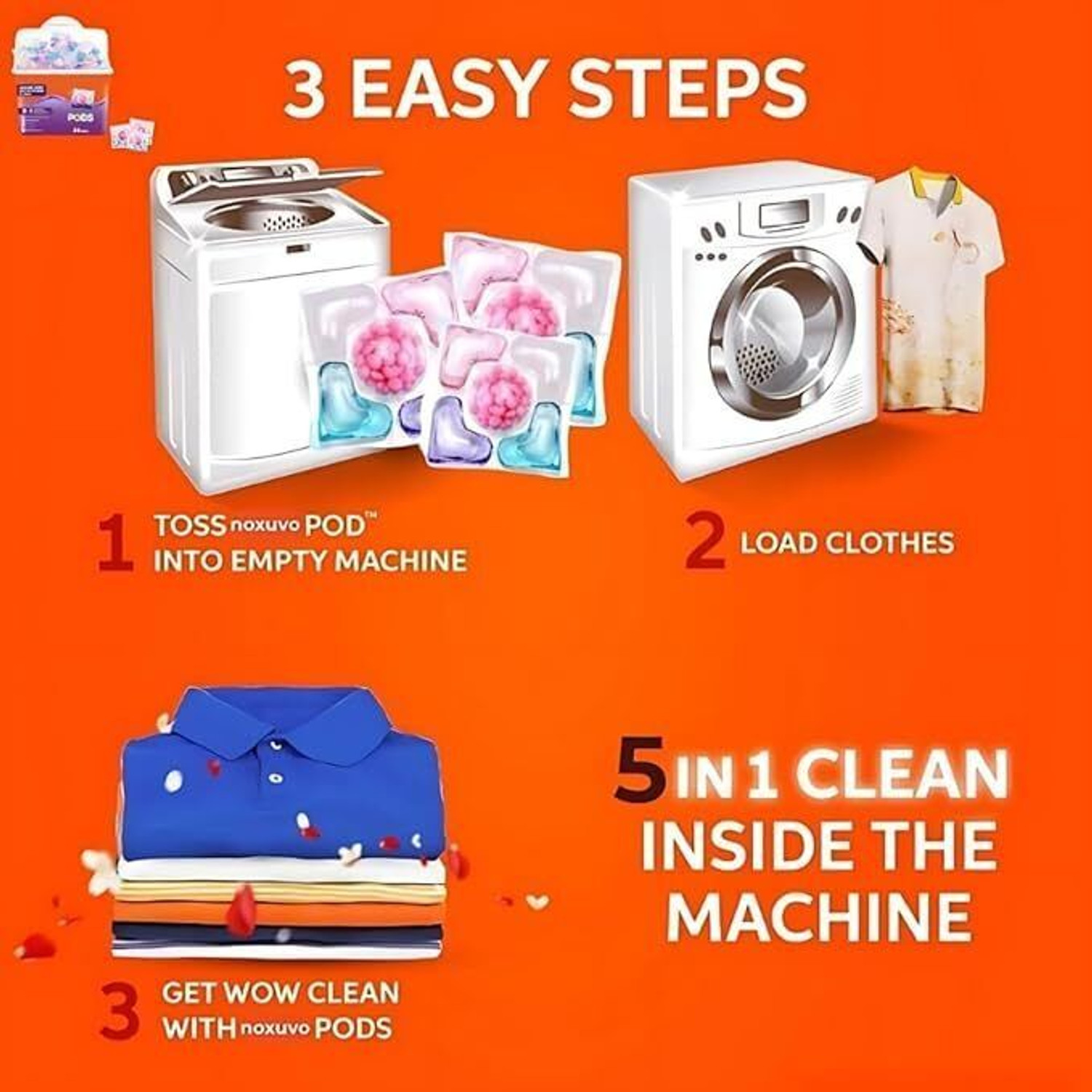 Image of BELARO 30 Paxk Detergent Pods | Compact, Travel-Friendly and Easy Laundry Option Regular Detergent Pod
