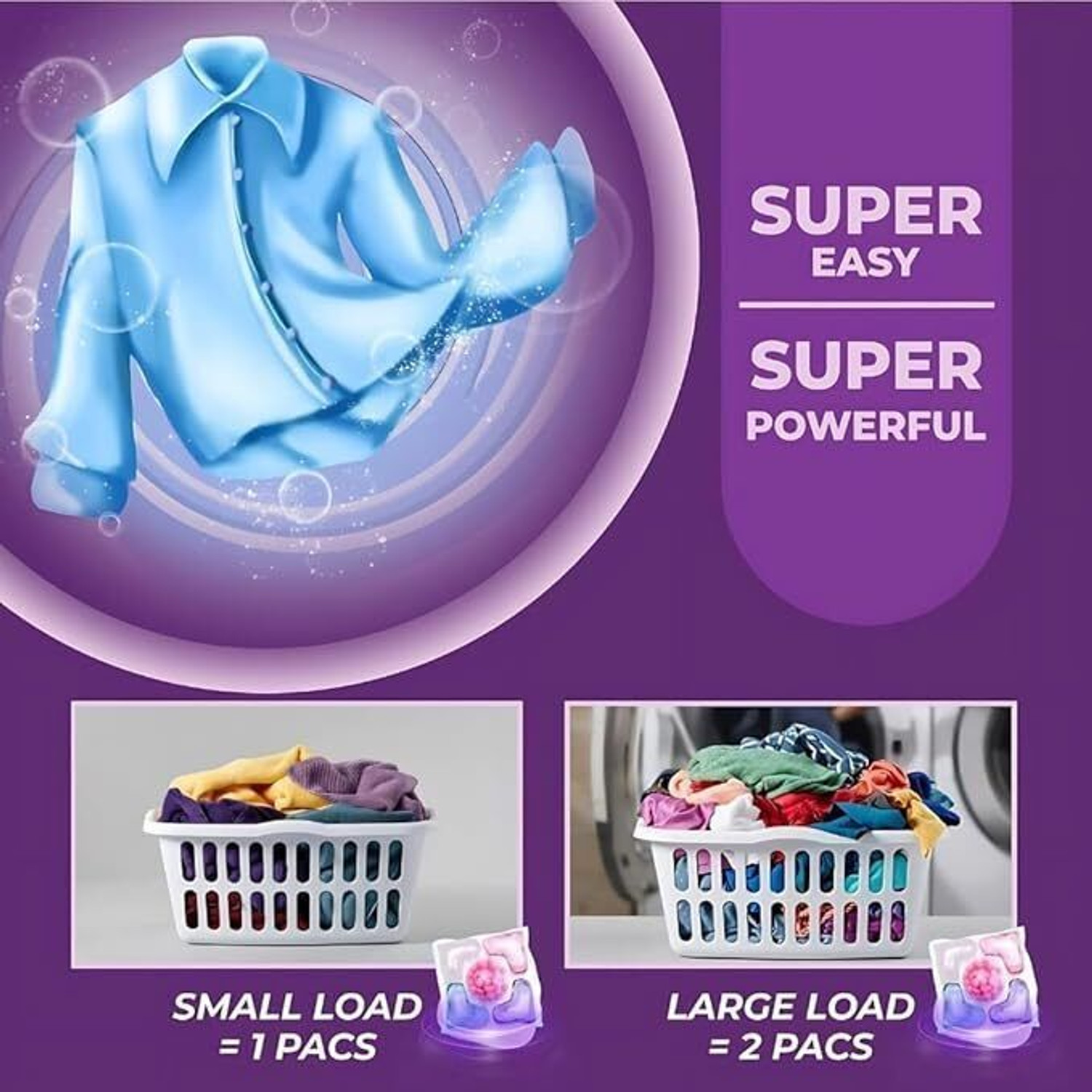 Image of BELARO 30 Paxk Detergent Pods | Compact, Travel-Friendly and Easy Laundry Option Regular Detergent Pod