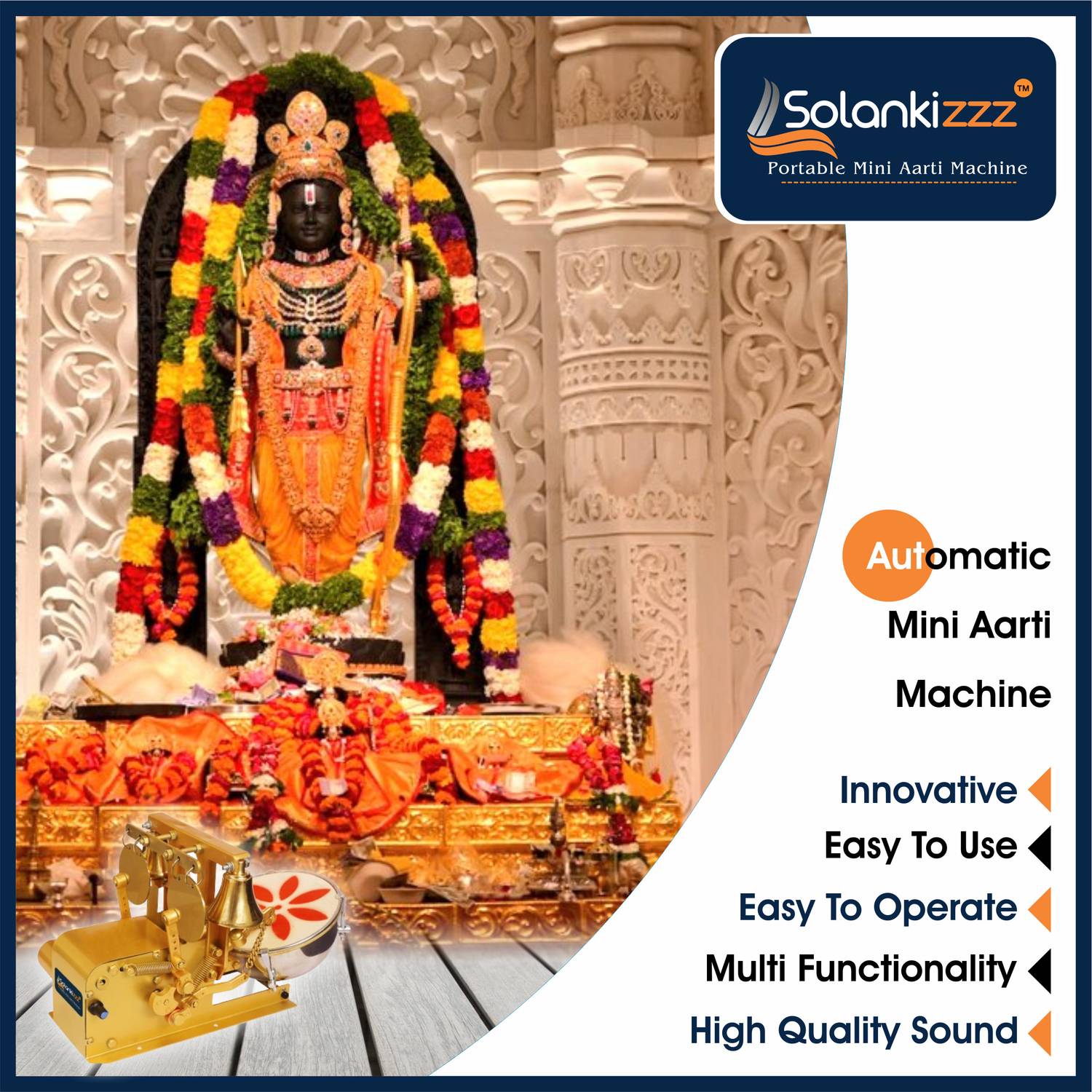 SOLANKIZZZ Fully Automatic Electric Aarti Machine - Image 5