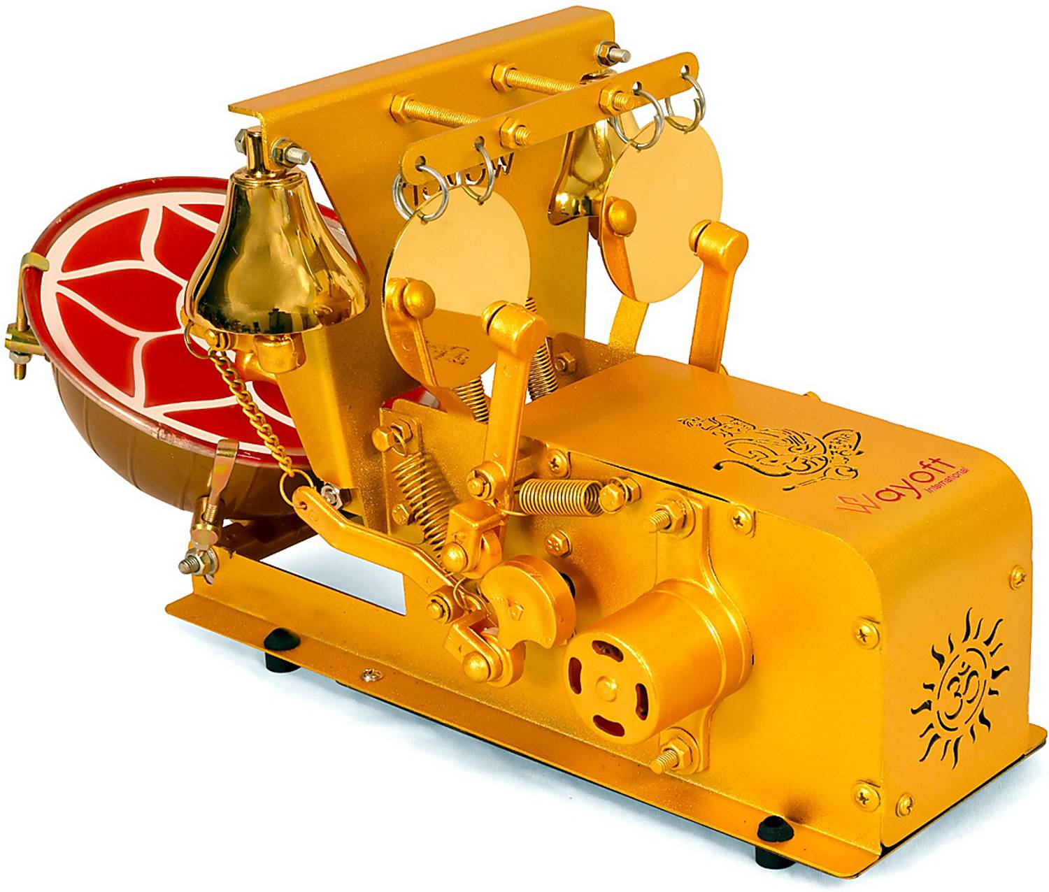 WAYOFT God-Mantras Shankh Mayur Automatic Electric Mini Aarti Machine