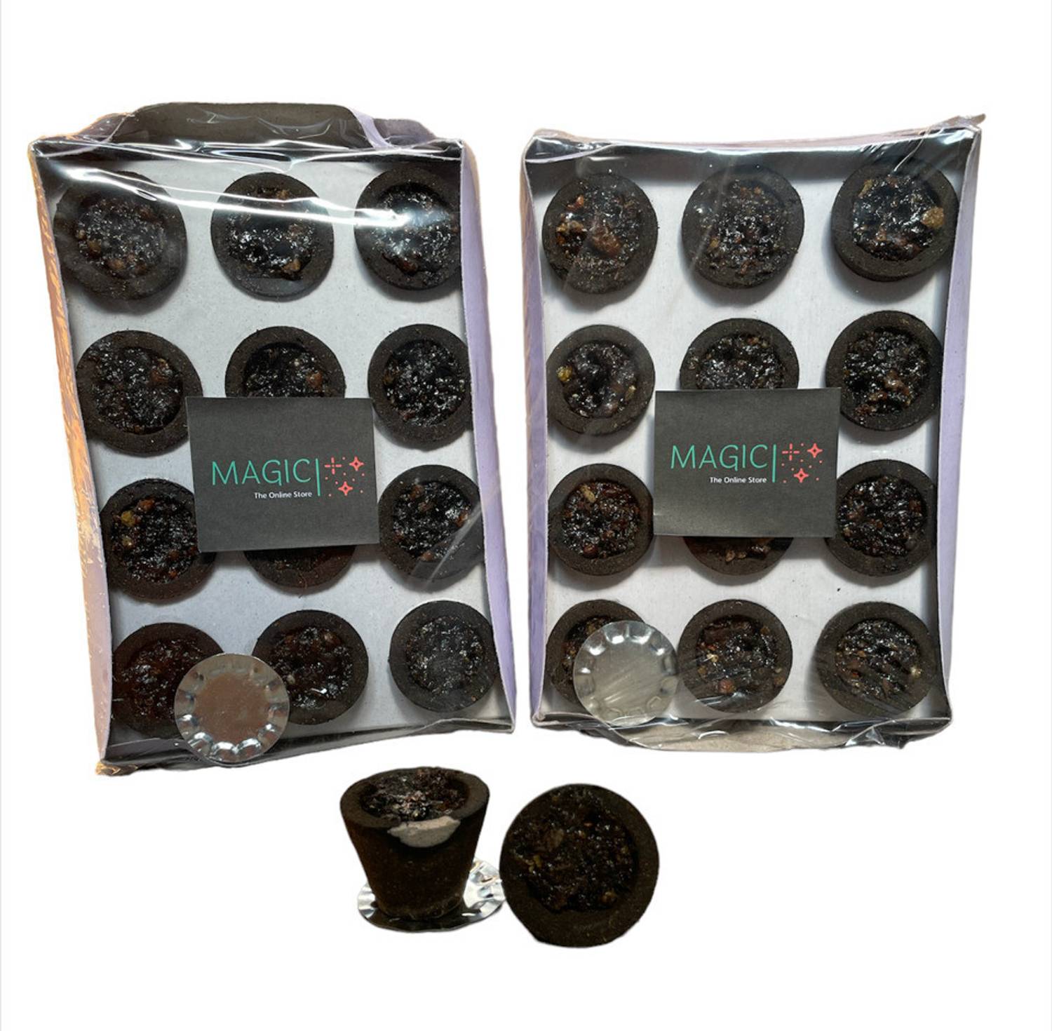 aviraj Magic (24 Cups) Guggal Loban Cup Dhoop For Pooja I Loban Dhup With Sambrani Sandal Dhoop