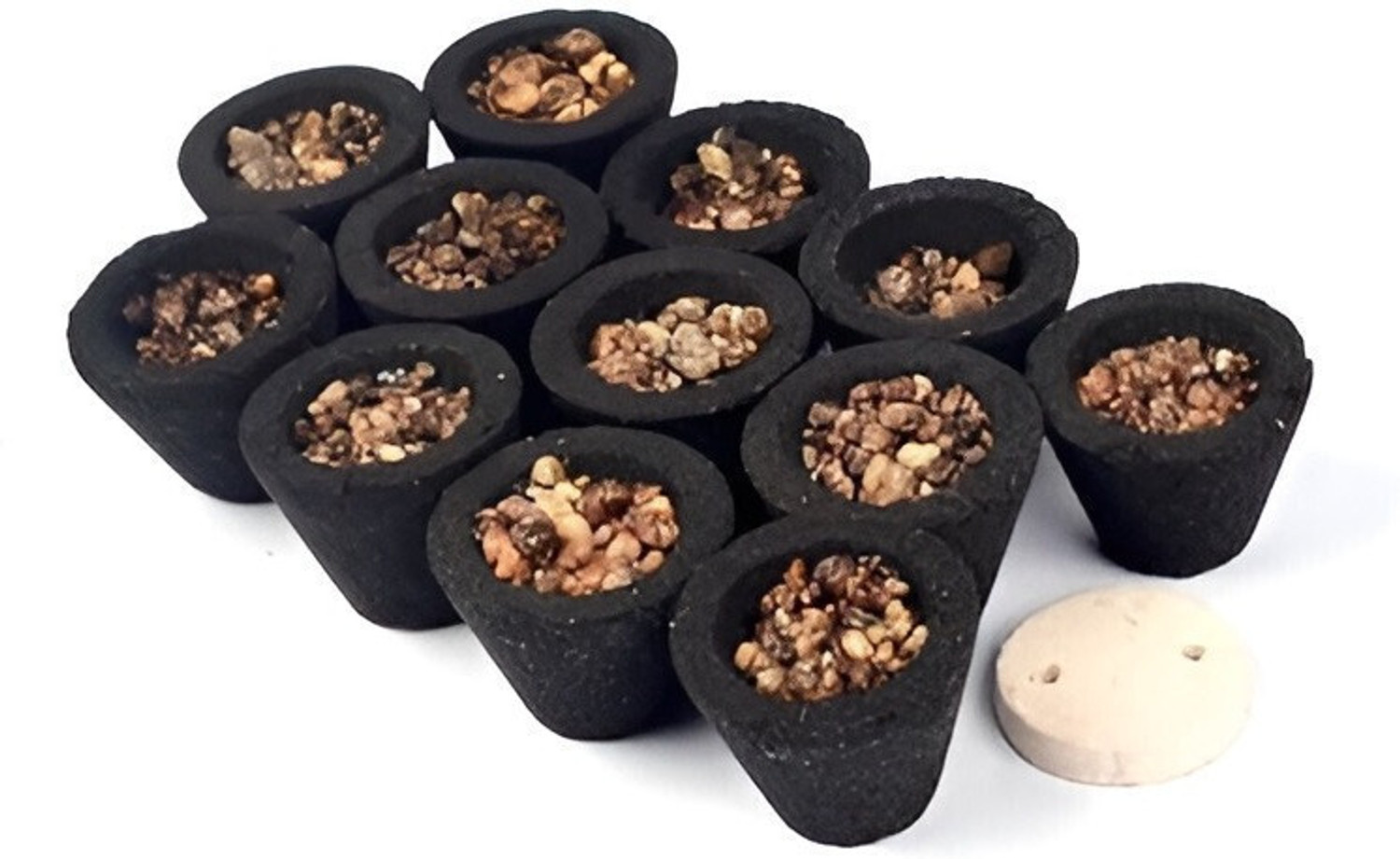 Image of Shri Sidh Loban Dhoop Cups ( with havan samagri ) 100% Natural Herbs Unscented Dhoop