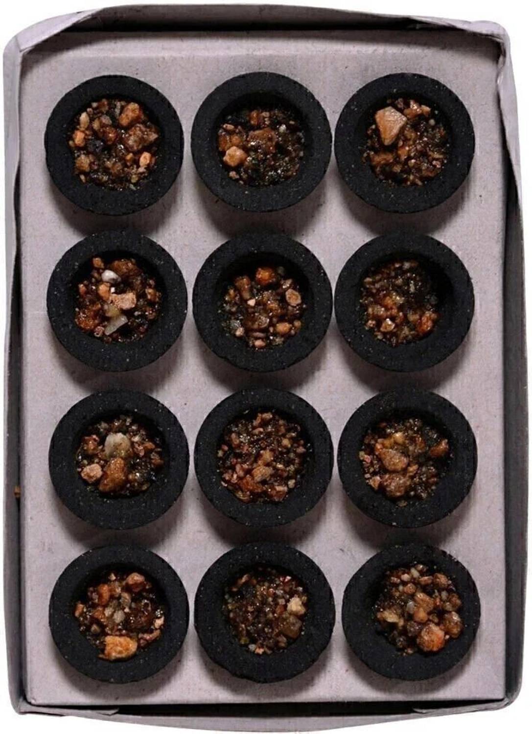 aviraj Pure Guggal Loban Sambrani Dhoop Cups Pack(12 Pcs) with guggal fragrance Guggul Dhoop