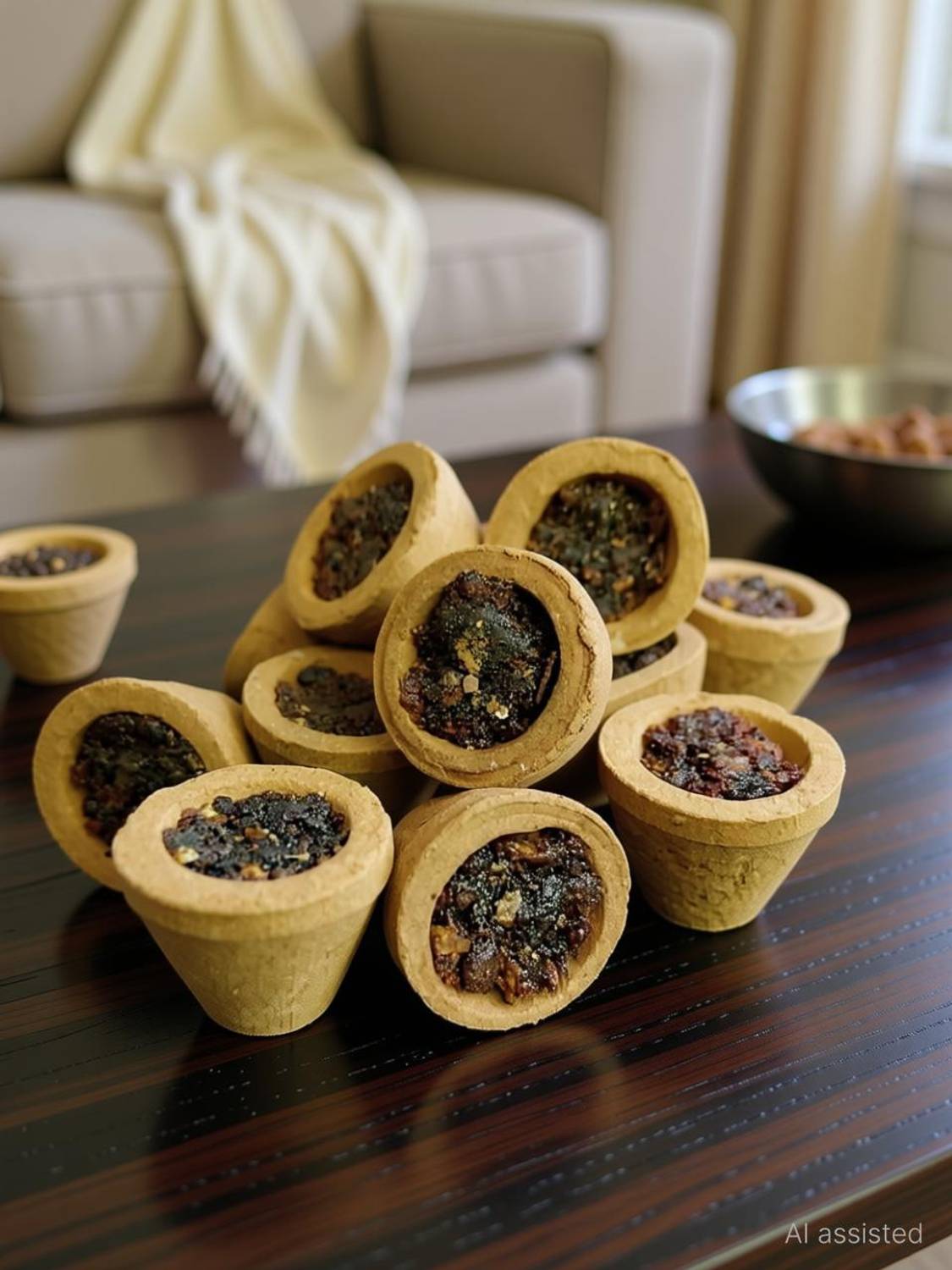 aviraj Natural Sambrani Dhoop Cups Pack of 12 Dhoop Cups for Home Puja Sandal, Javadhu, Guggul Dhoop