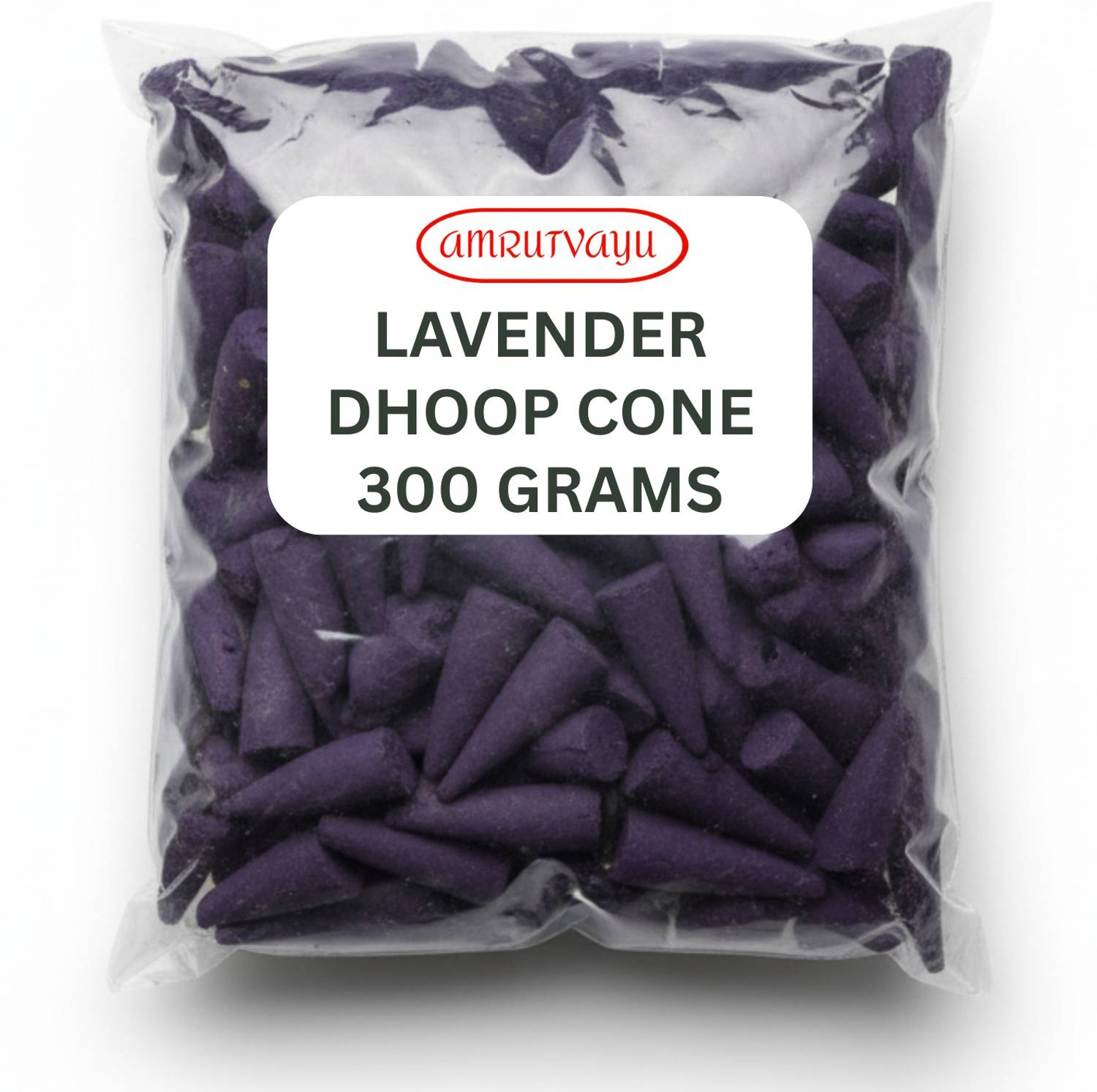 Amrutvayu Premium Lavender Dhoop Cones 300 Grams Pack Dhoop Batti Lavender Dhoop