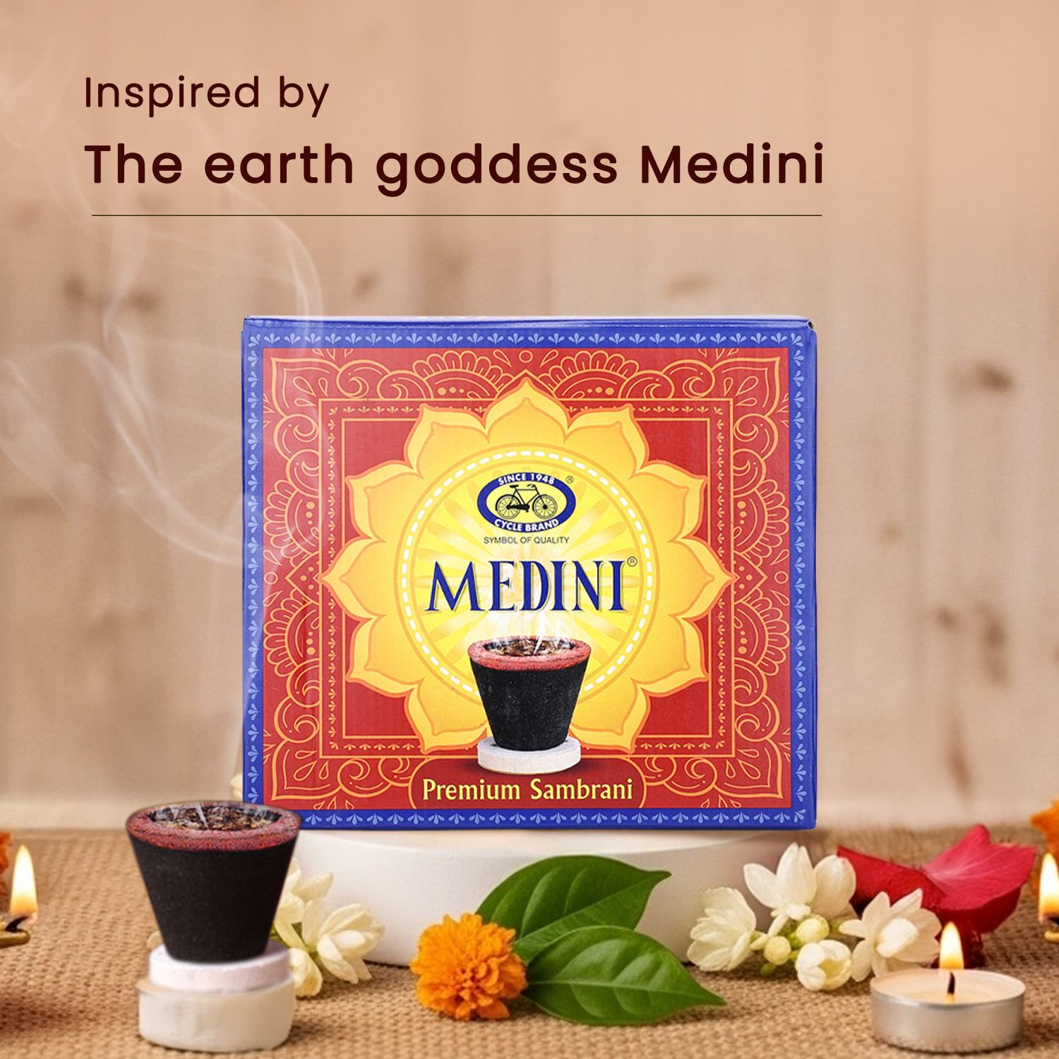 Image of Cycle Medini Sambrani Dhoop Cups Guggul Dhoop