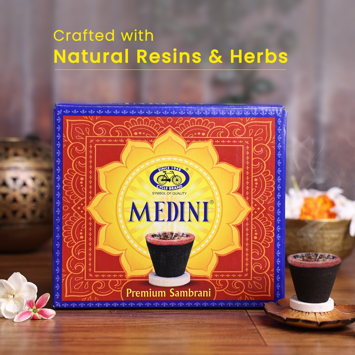 Image of Cycle Medini Sambrani Dhoop Cups Guggul Dhoop