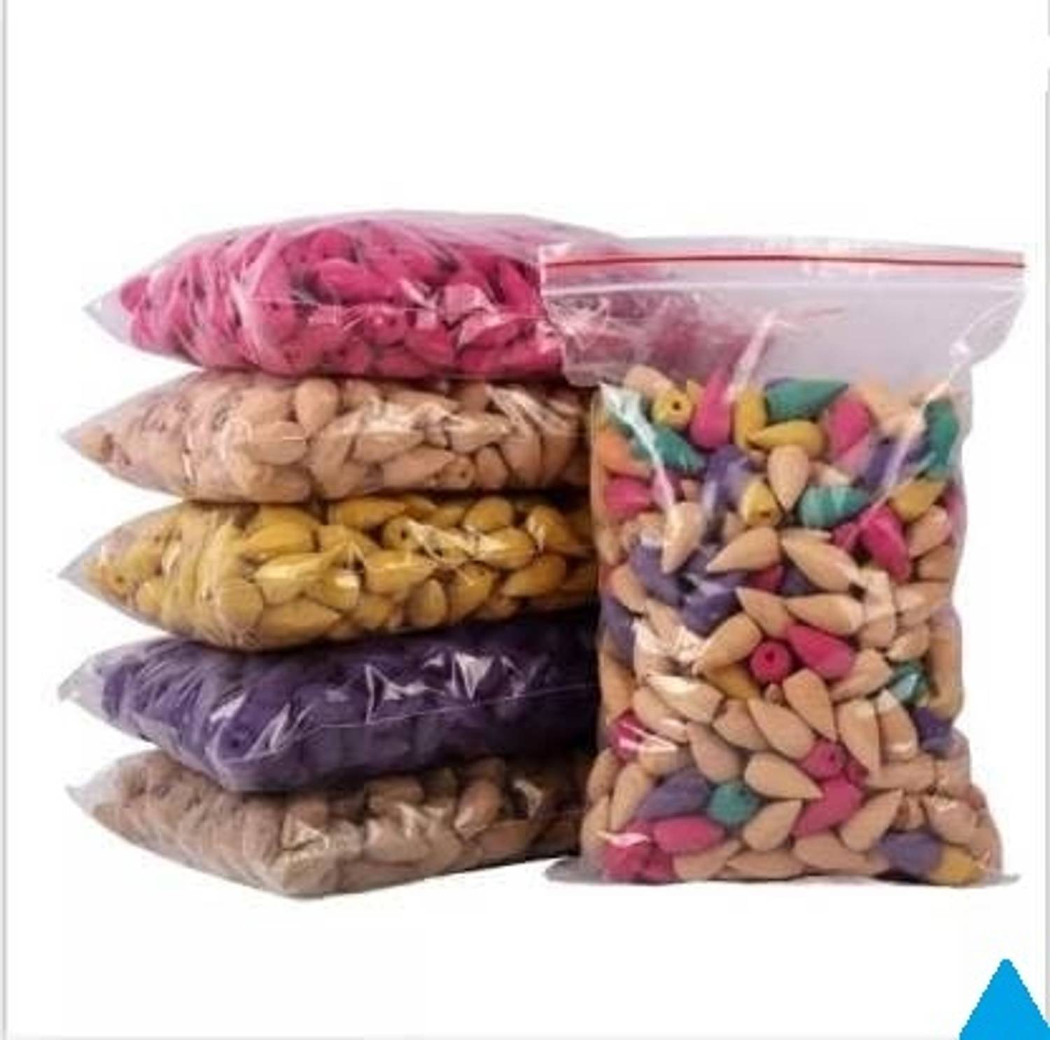 BZILO ONLY 100 Dhoop Cones Waterfall Colourful Dhoop BackFlow Smoke Cone for Pooja J11 Blossom Dhoop