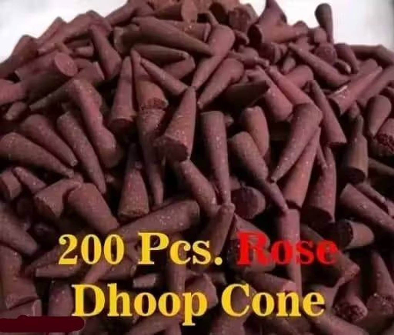 aviraj Dhup Rose Fragrance Dhoop Cones Of 200g. Dhoop Cone Non Charcoal Rose Dhoop