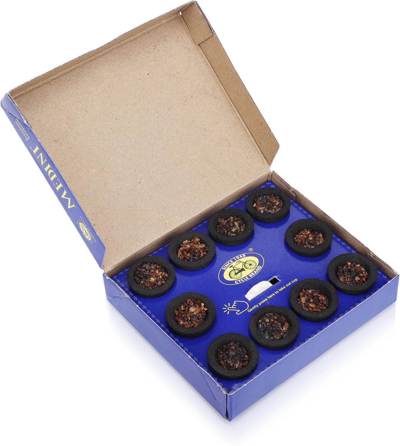 Image of Cycle Pure Medini Premium Cup Sambrani for Daily Puja | 10 Cups in each Pack | Floral Dhoop