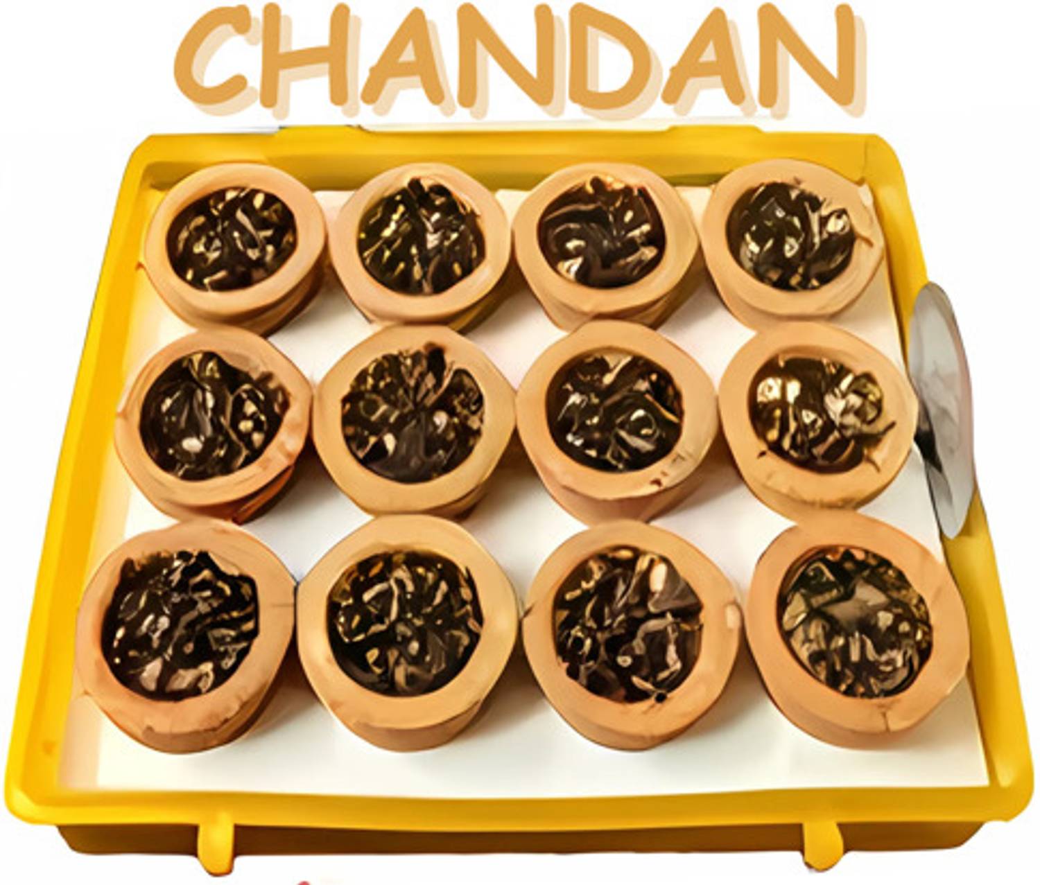 Airofine Fragrance Chandan Fragrance Sambrani Dhoop Cups-AF CDC211 Sandal Dhoop