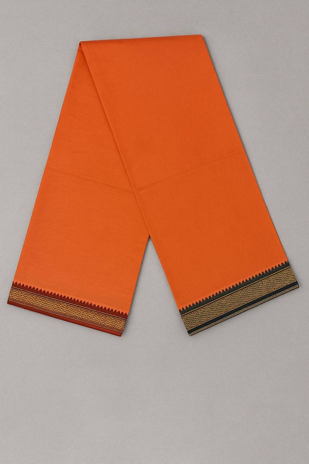 Akeshvam Pure Cotton Lungi Dhoti for Traditional Wear Solid Men Dhoti