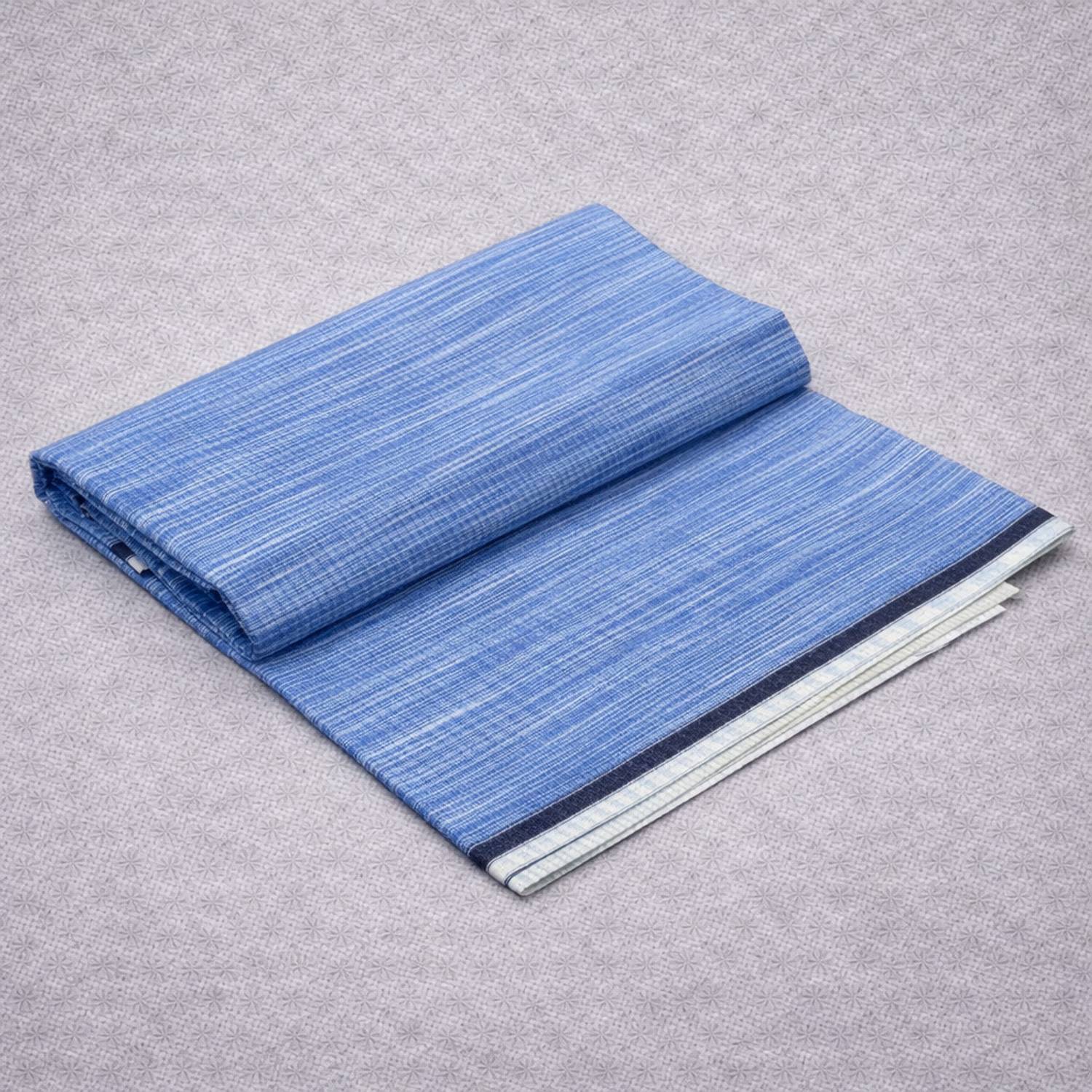 AKESHAVAM Premium Pure Cotton Striped Self Design Lungi Dhoti Traditional Wear for Men Self Design Men Dhoti